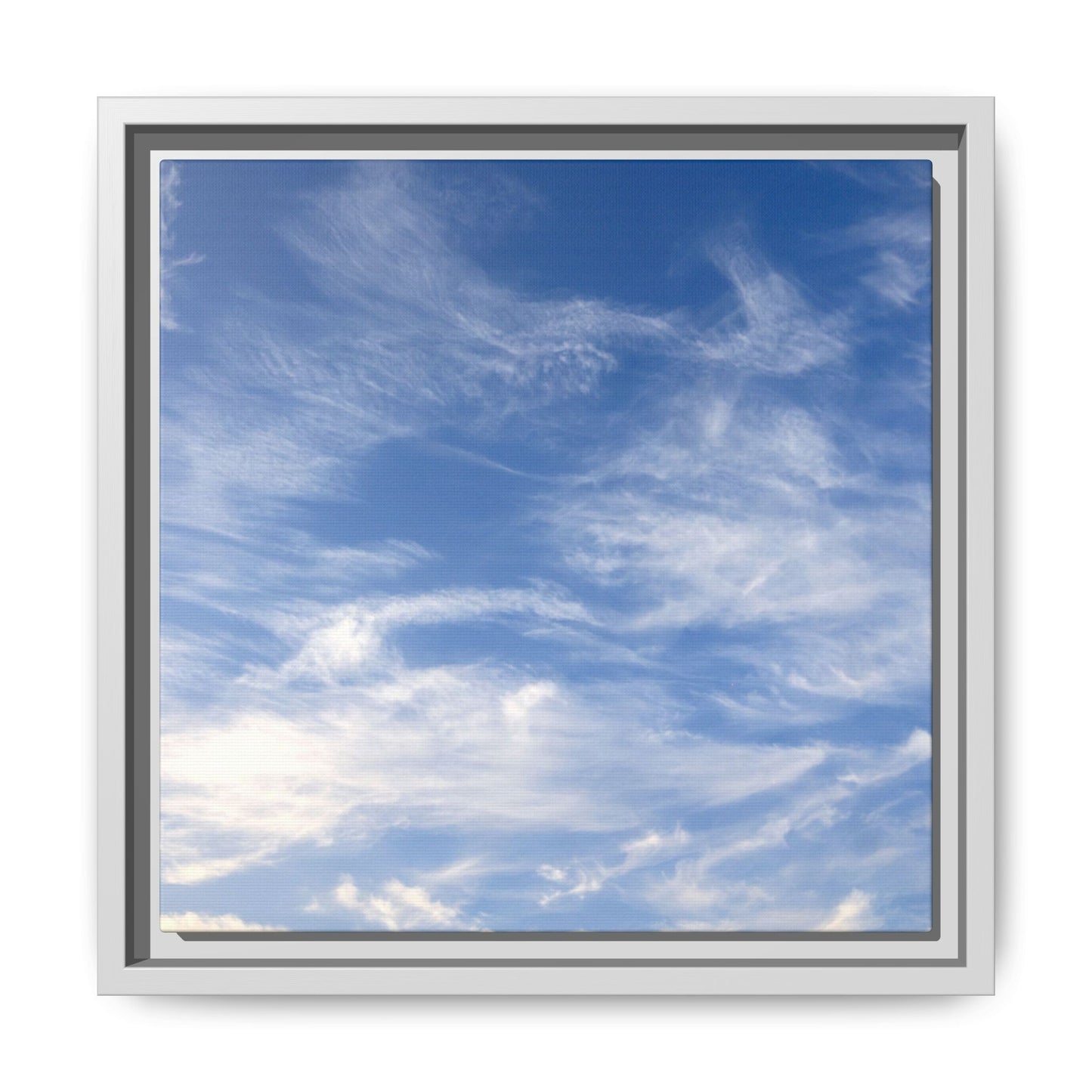 Ethereal Blue Tapestry - Unique Stretched Canvas Wall Art
