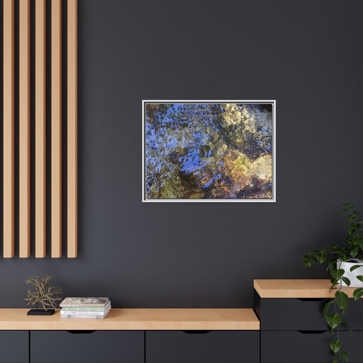 Aquatic Kaleidoscope - Unique Stretched Canvas Wall Art