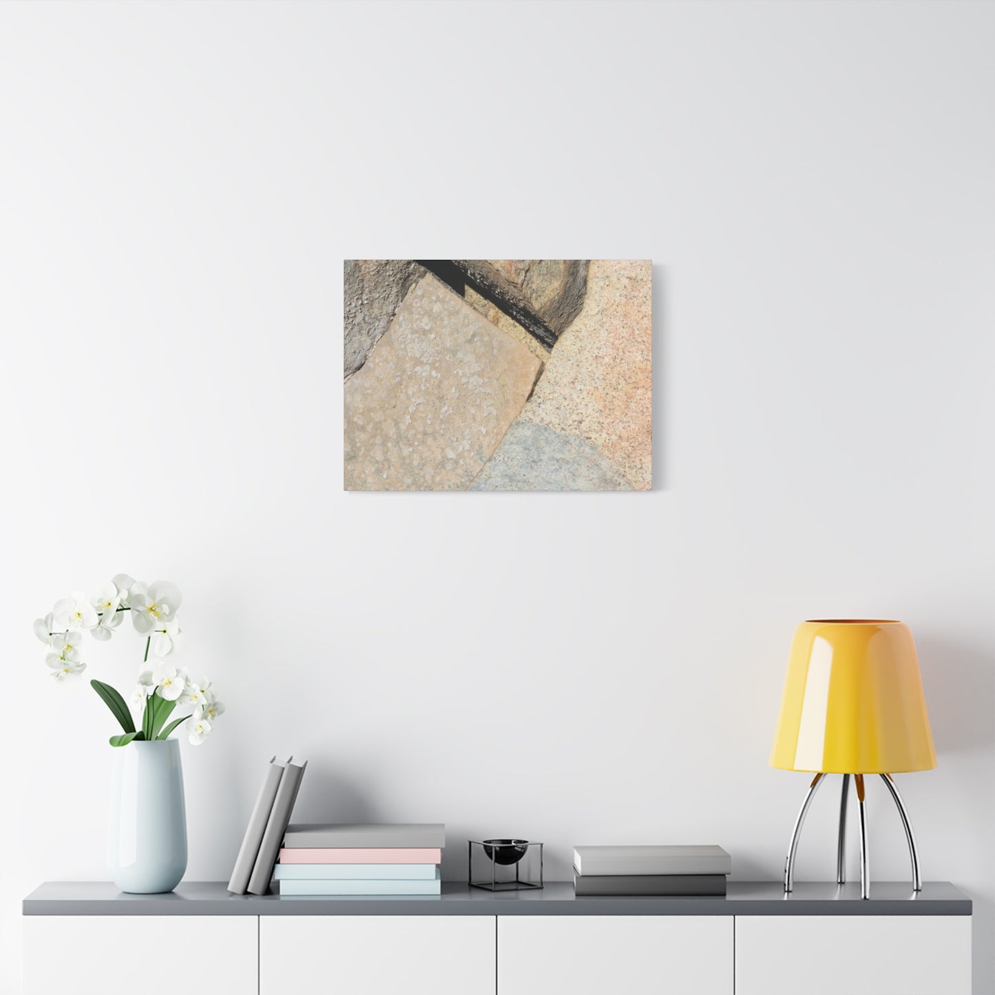 Stone Fragments - Unique Frameless Canvas Wall Art