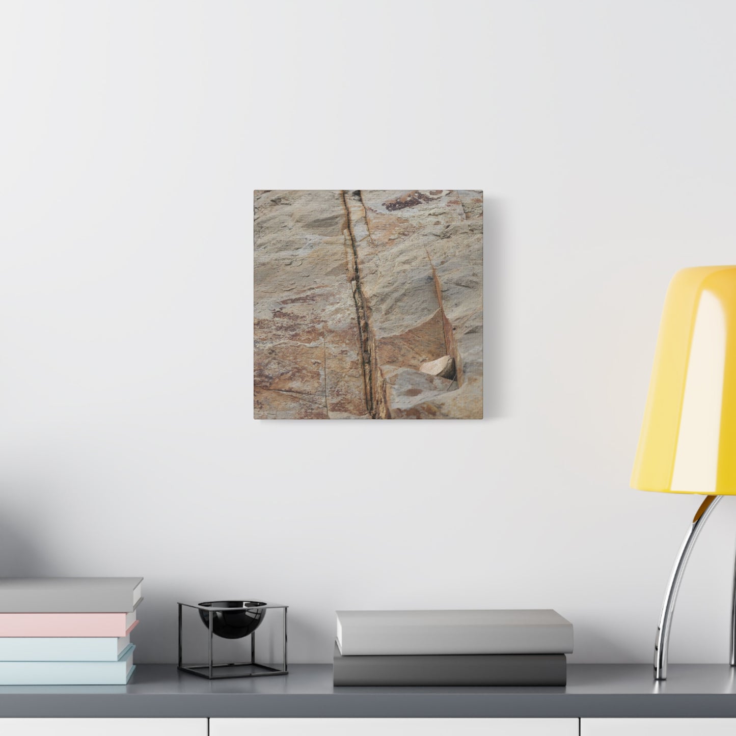 Cracked Canvas of Time - Unique Frameless Canvas Wall Art