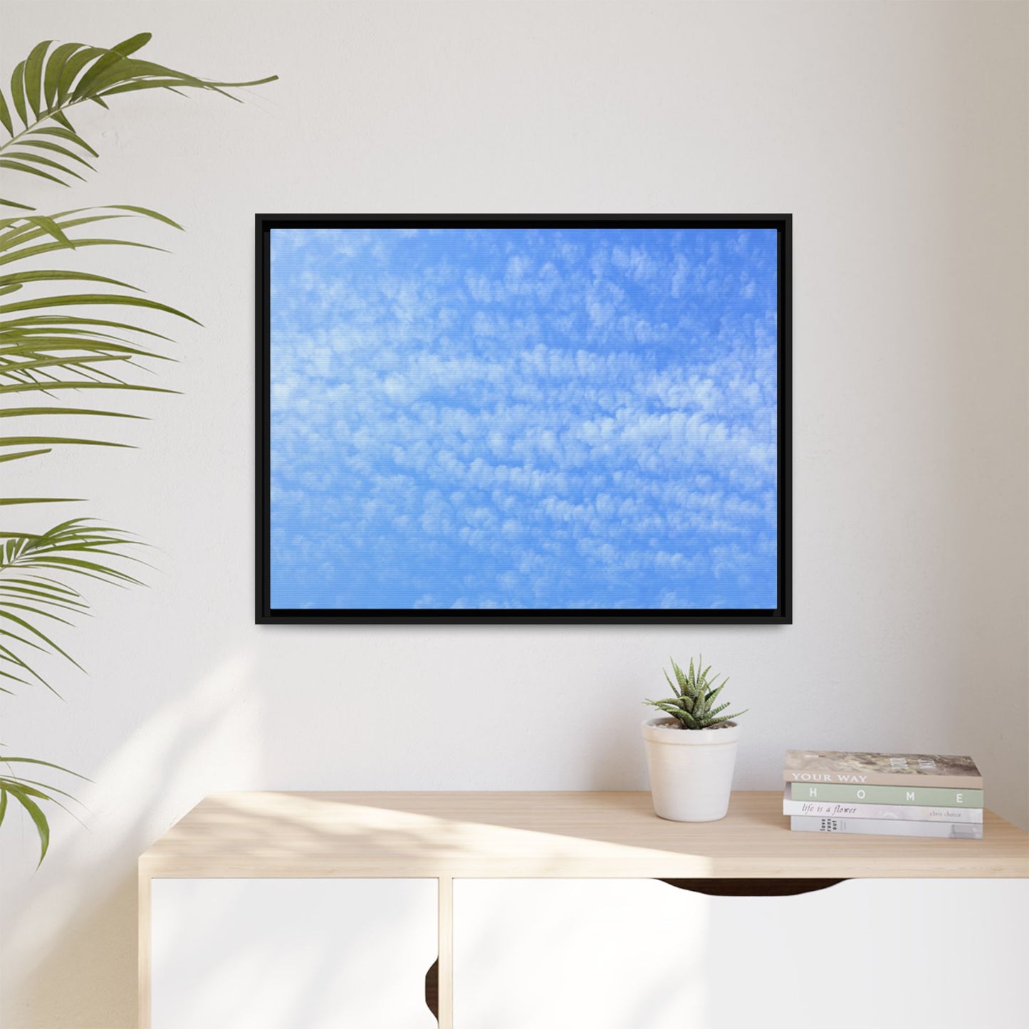 Wispy Blue Dreams - Unique Stretched Canvas Wall Art