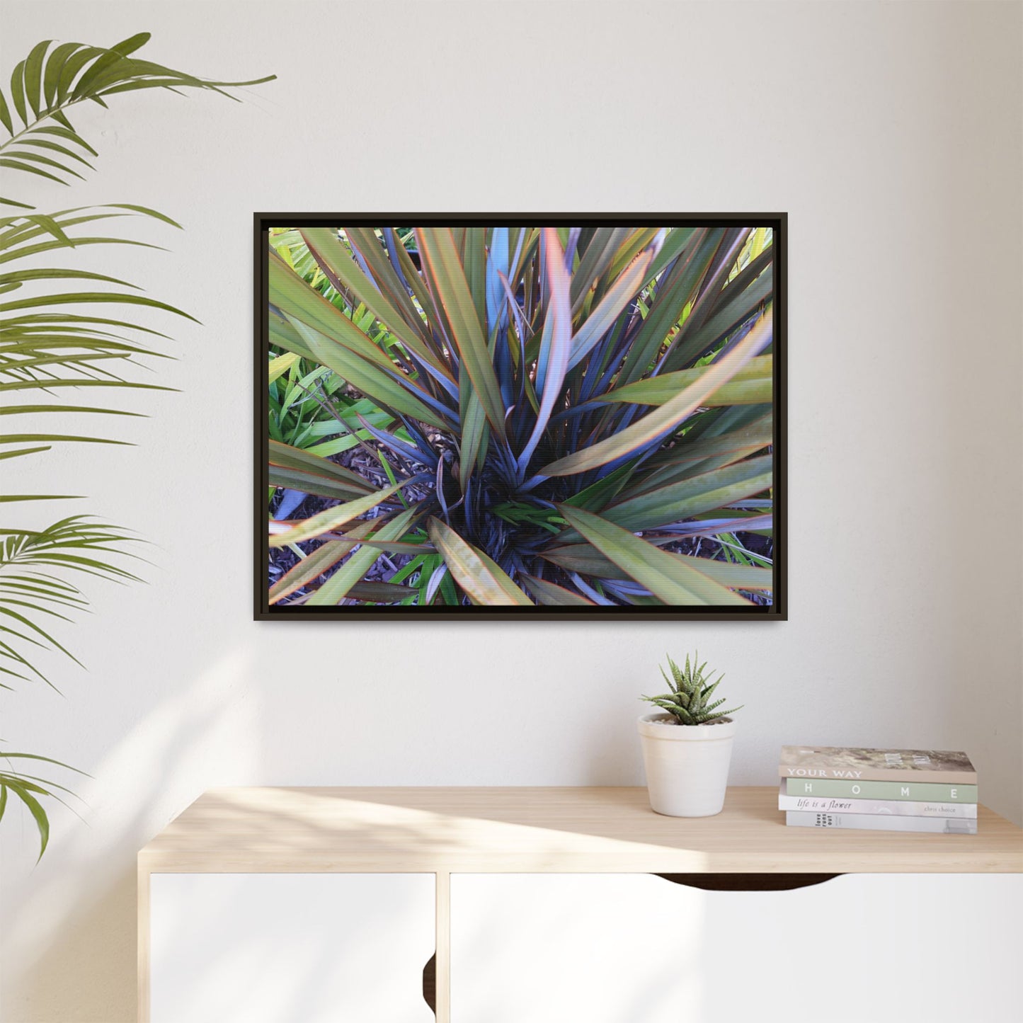 Radiant Leaves - Unique Stretched Canvas Wall Art