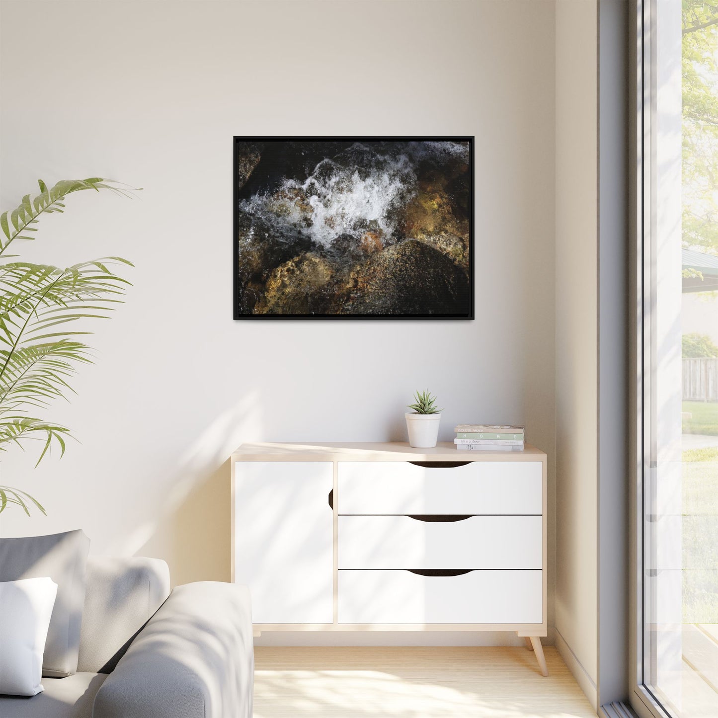 Cascading Momentum - Unique Stretched Canvas Wall Art