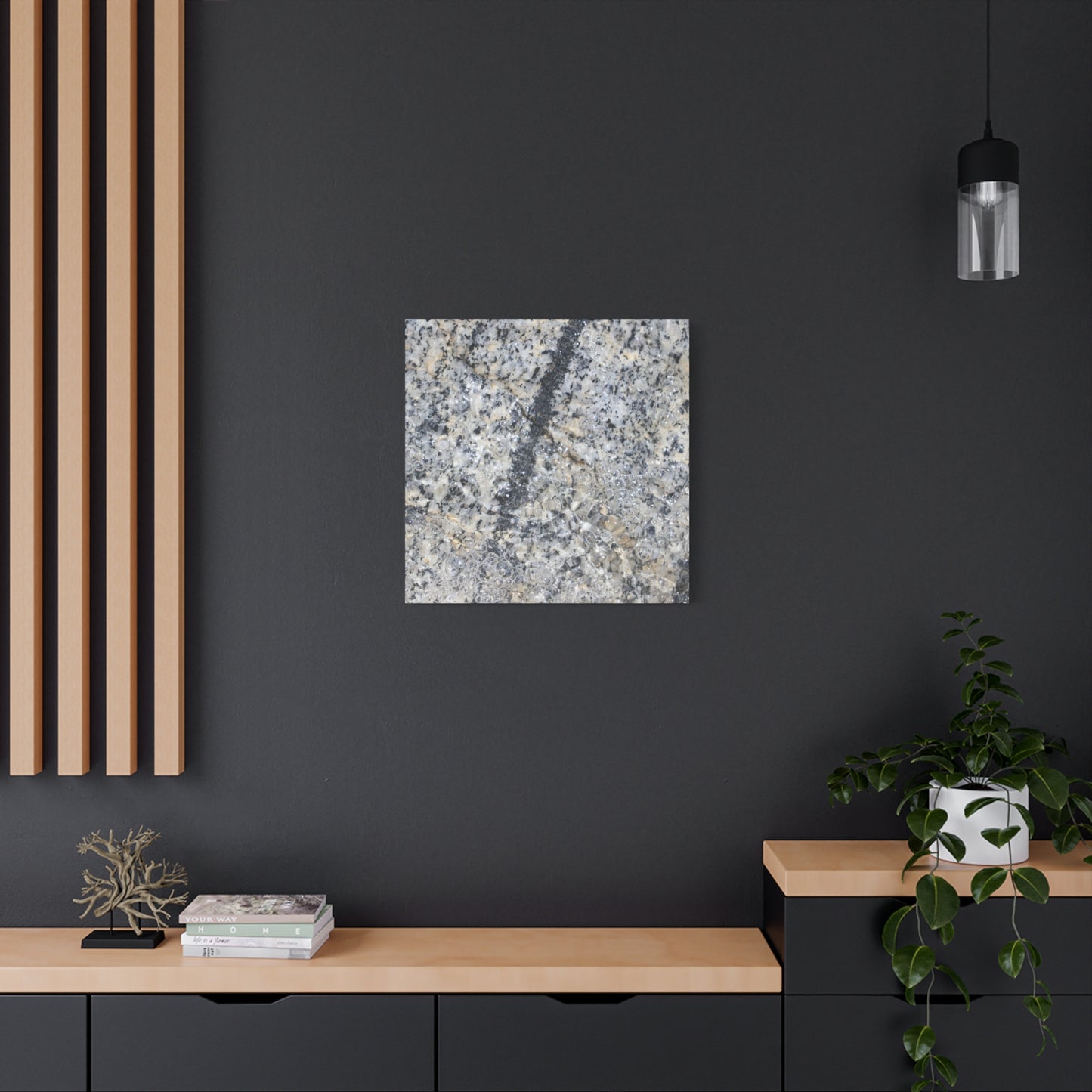 Crystalline Bubbles - Unique Frameless Canvas Wall Art