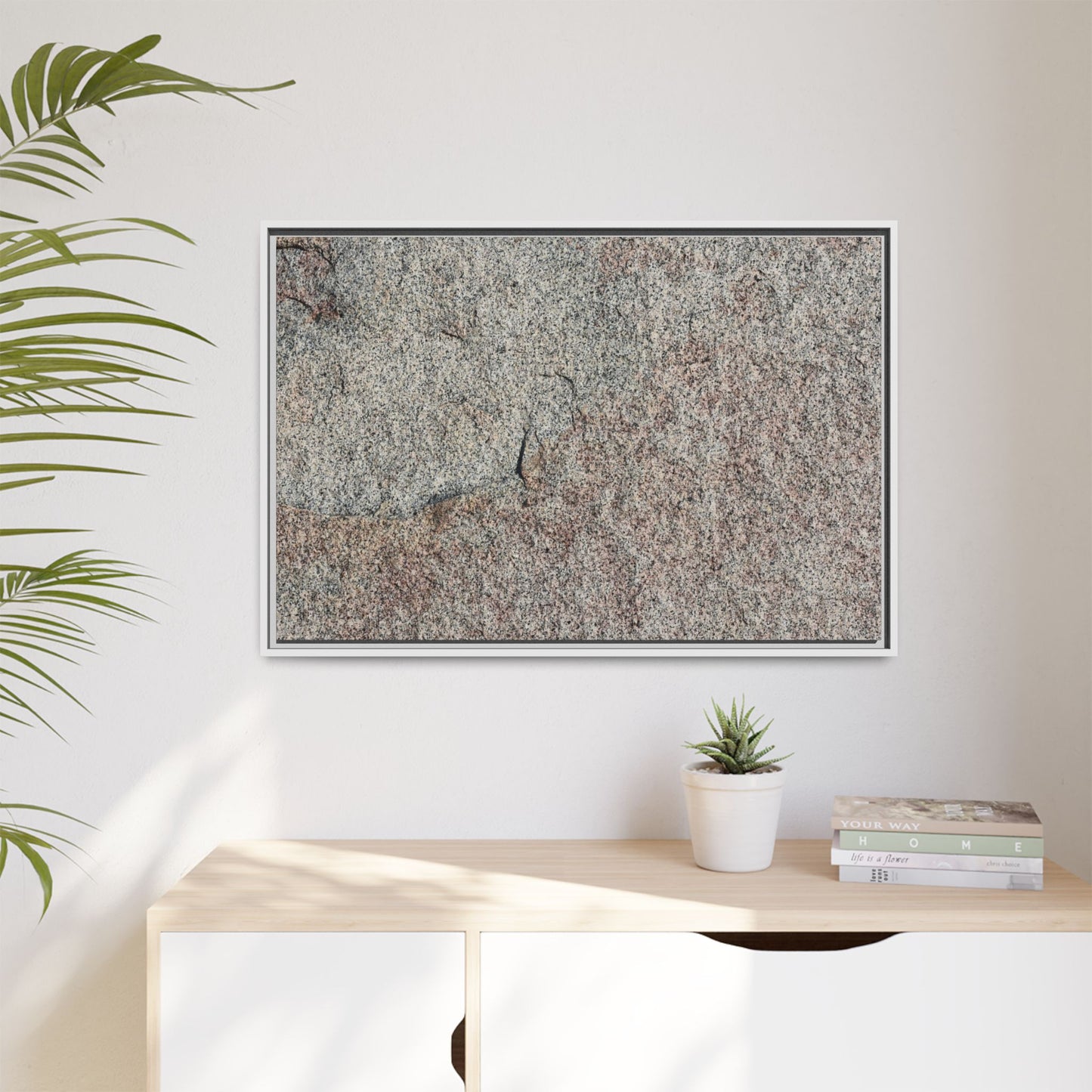 Fissured Stone - Unique Stretched Canvas Wall Art