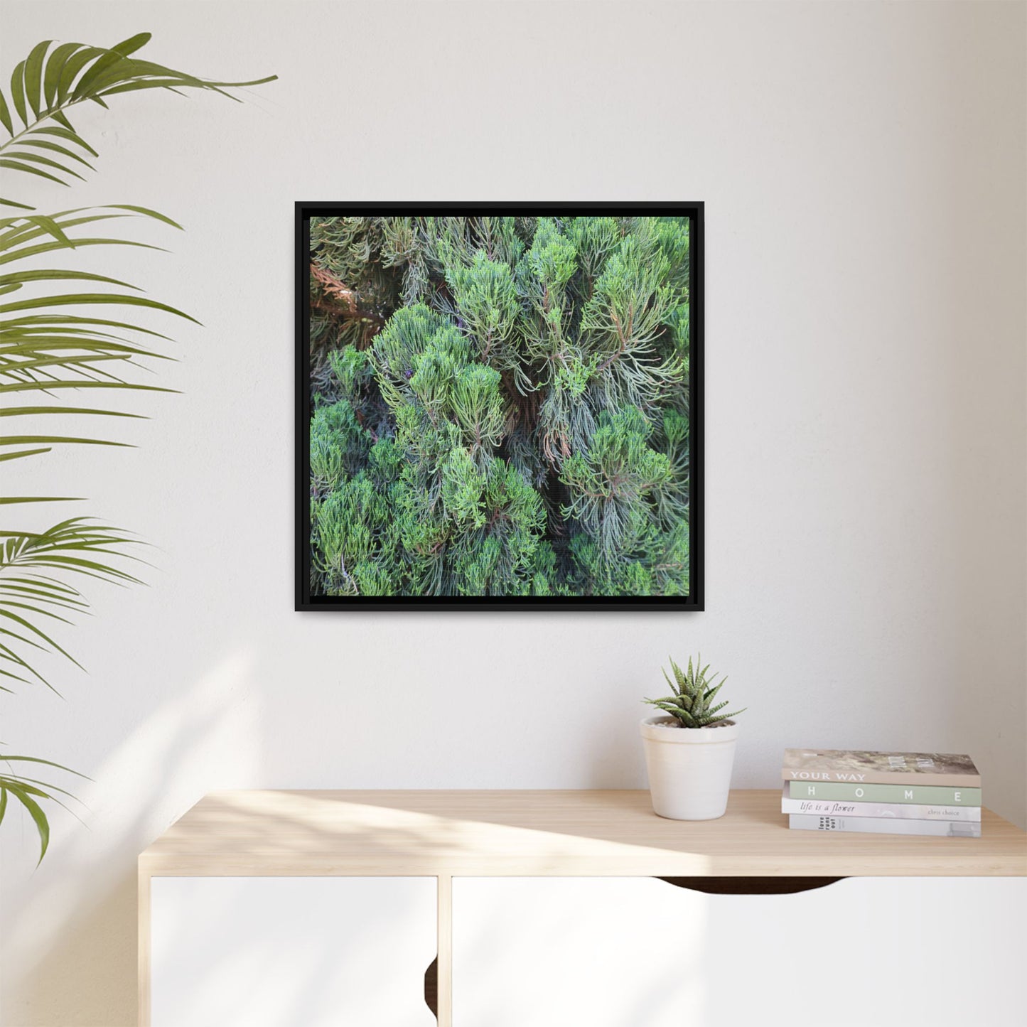 Verdant Whispers - Unique Stretched Canvas Wall Art