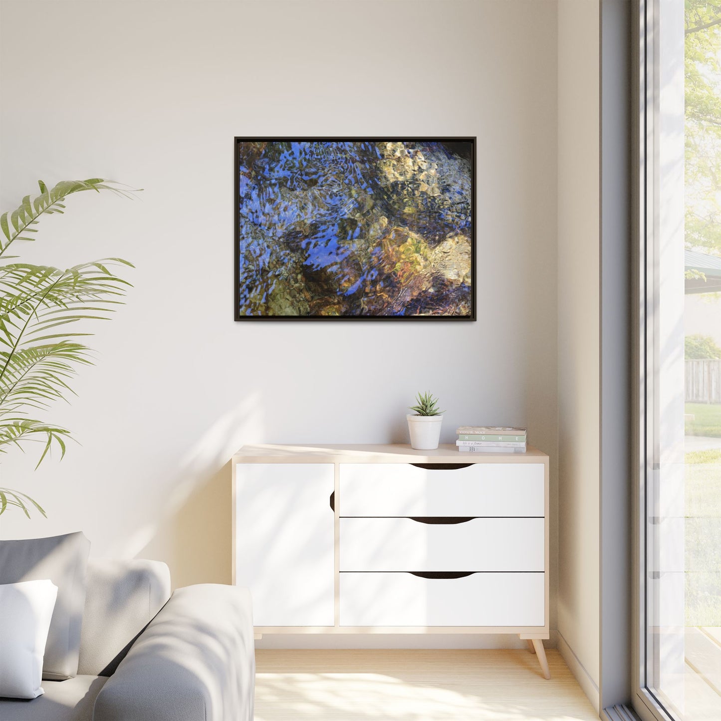 Aquatic Kaleidoscope - Unique Stretched Canvas Wall Art