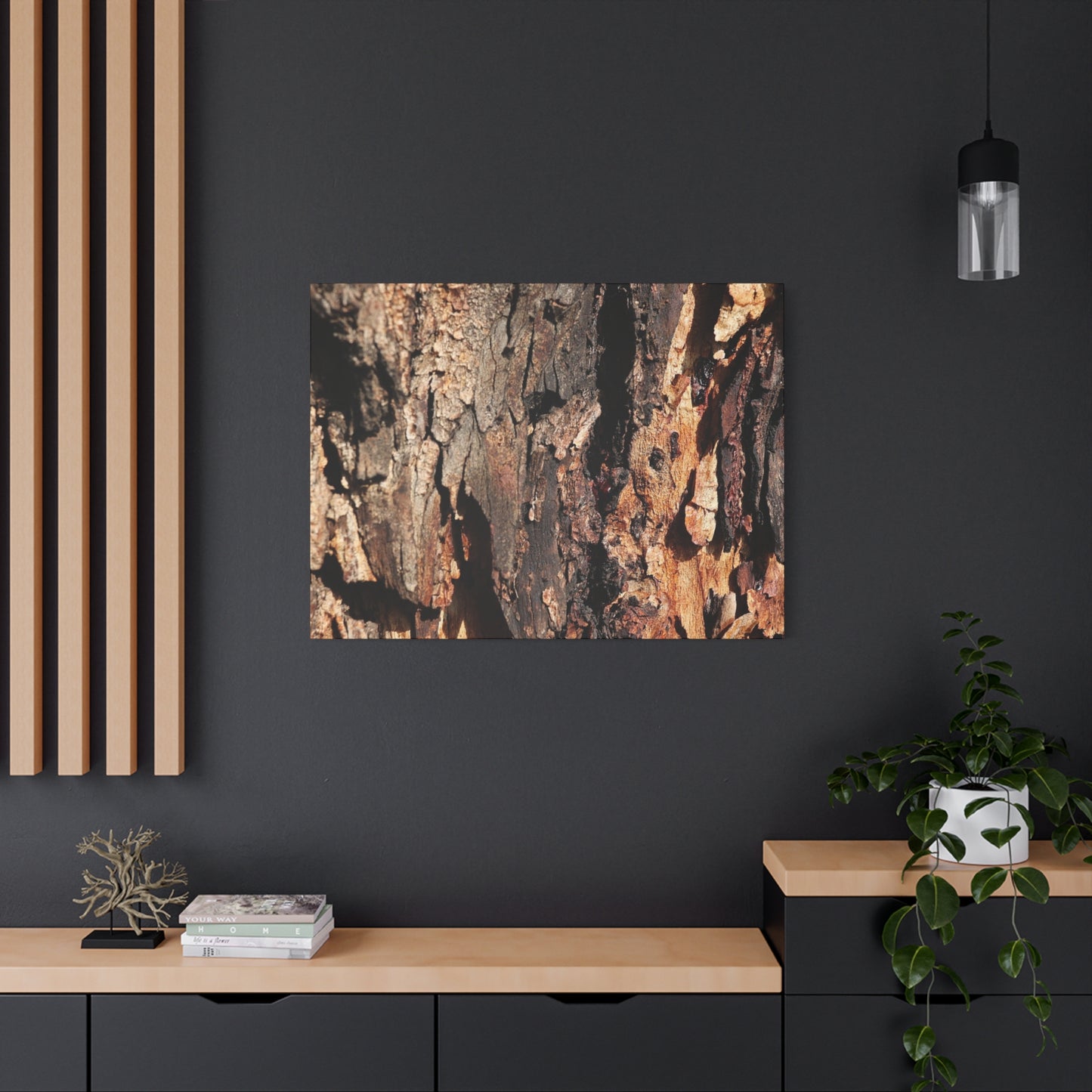 Wooden Terrain - Unique Frameless Canvas Wall Art