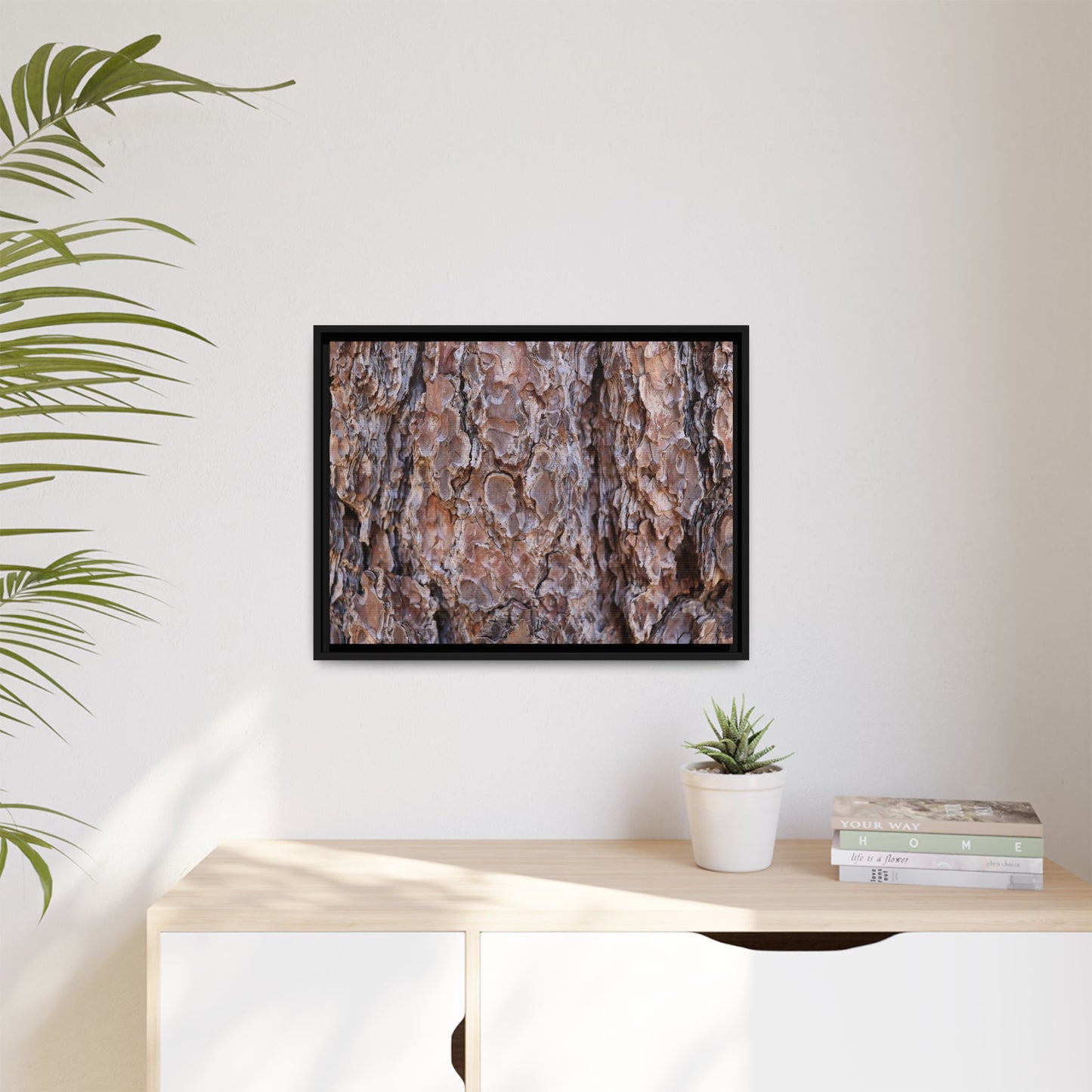 Woody Layers - Unique Stretched Canvas Wall Art