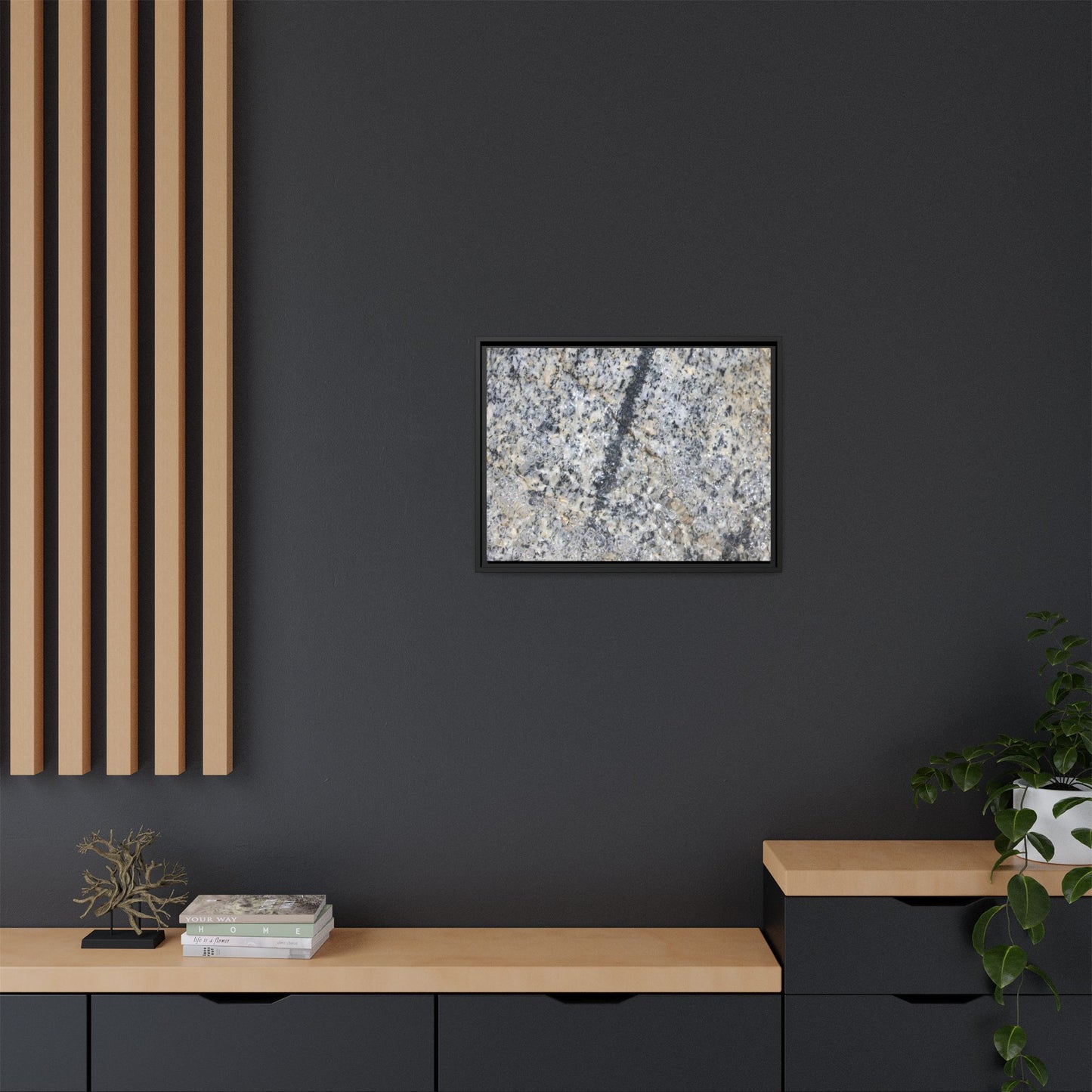 Granite Bubbles - Unique Stretched Canvas Wall Art