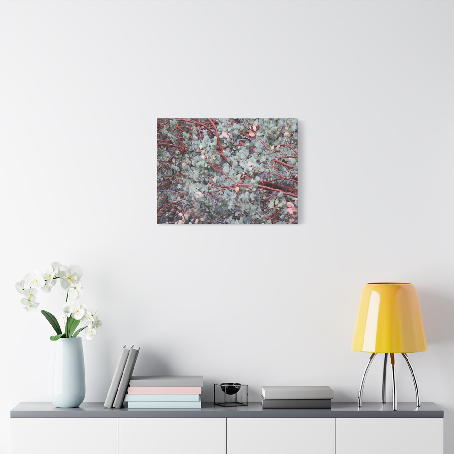 Whispers of Silver and Rust - Unique Frameless Canvas Wall Art