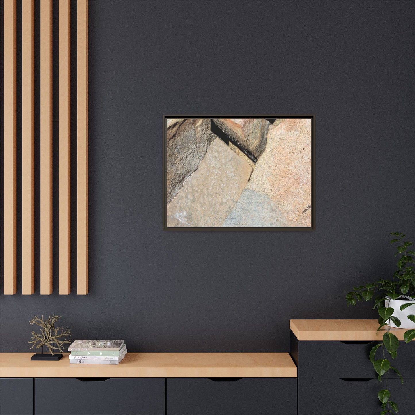 Rock Fragment - Unique Stretched Canvas Wall Art