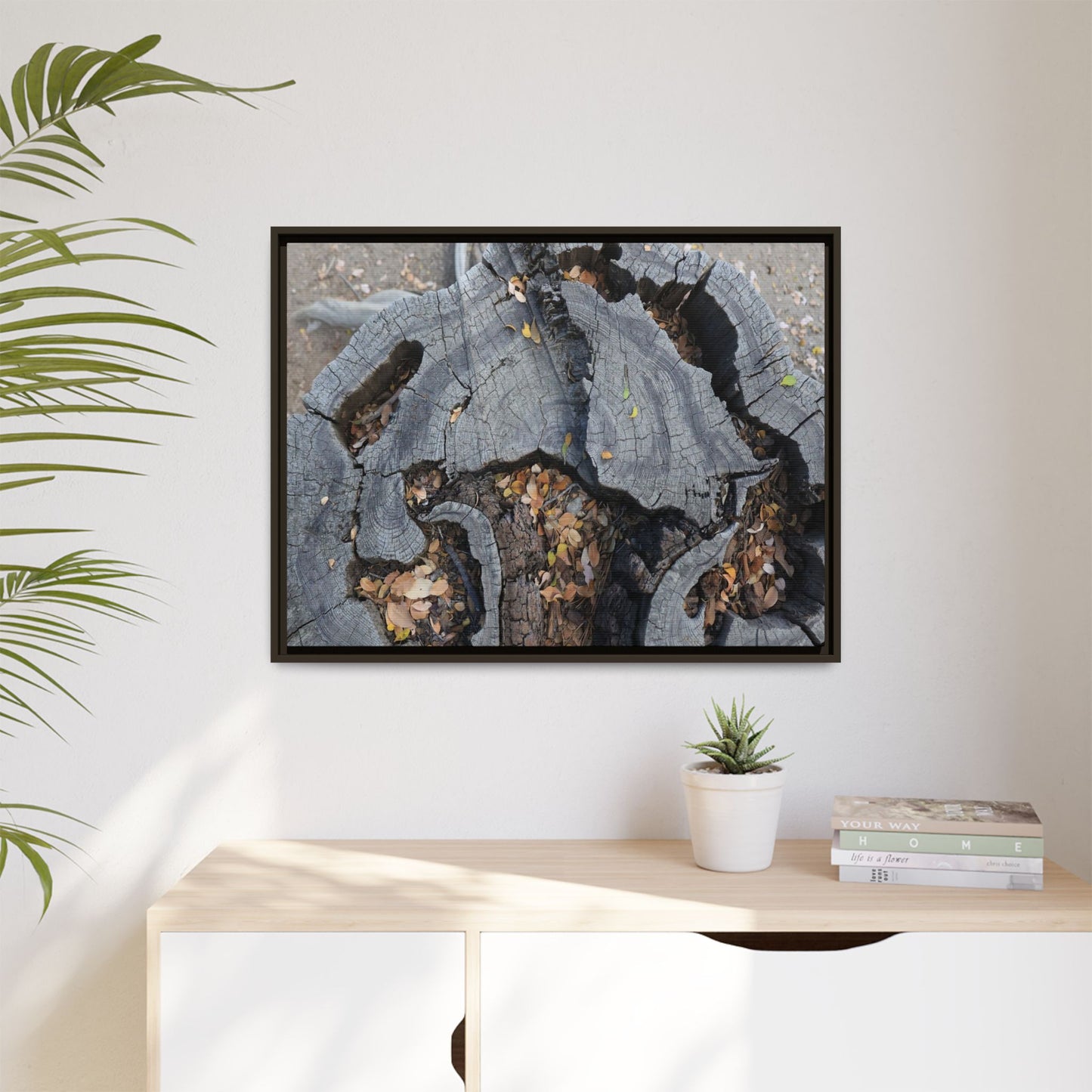 Time's Fractal Memory - Unique Stretched Canvas Wall Art