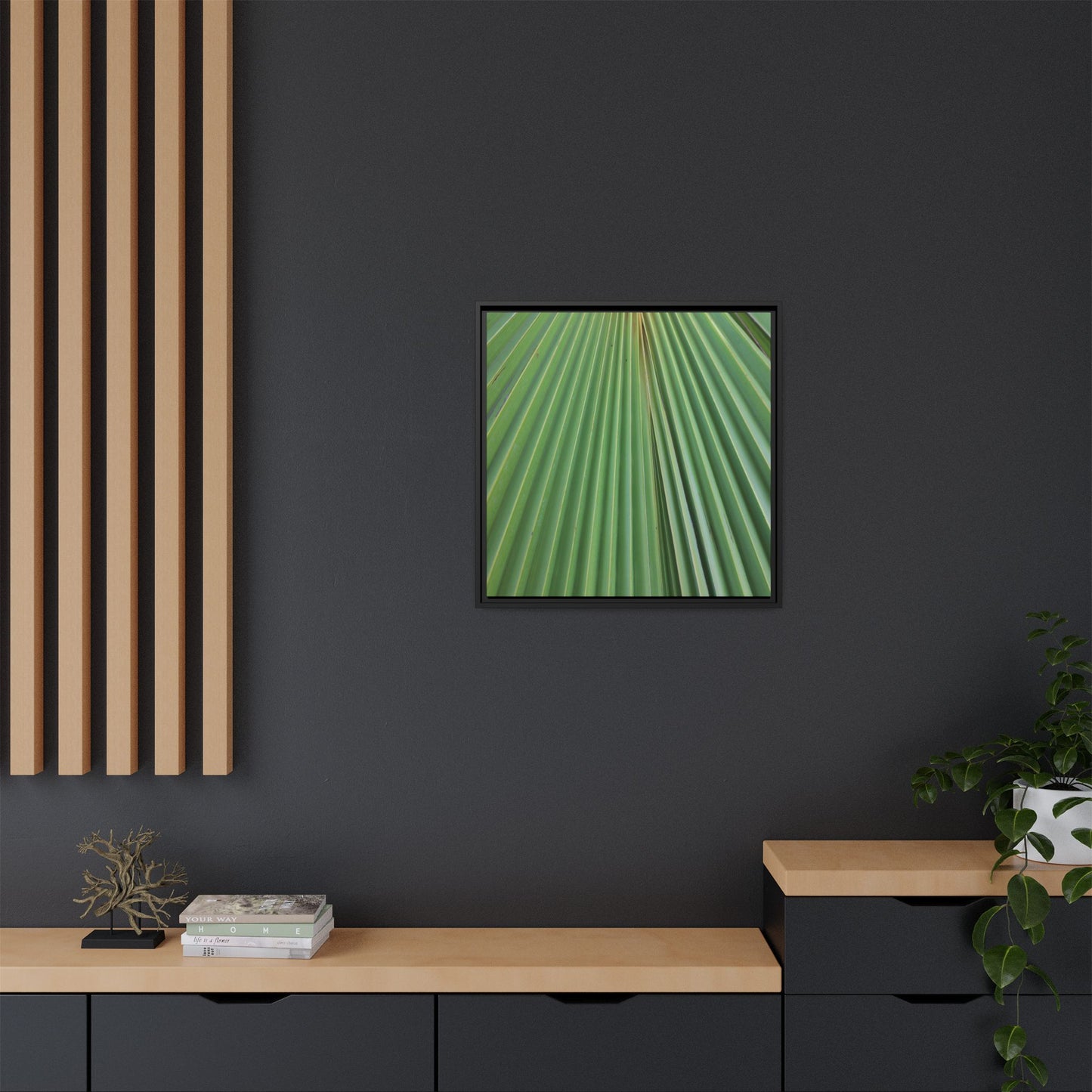 Verdant Veins - Unique Stretched Canvas Wall Art