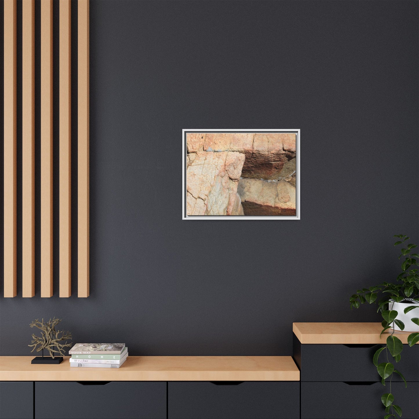 Fractured Stone - Unique Stretched Canvas Wall Art