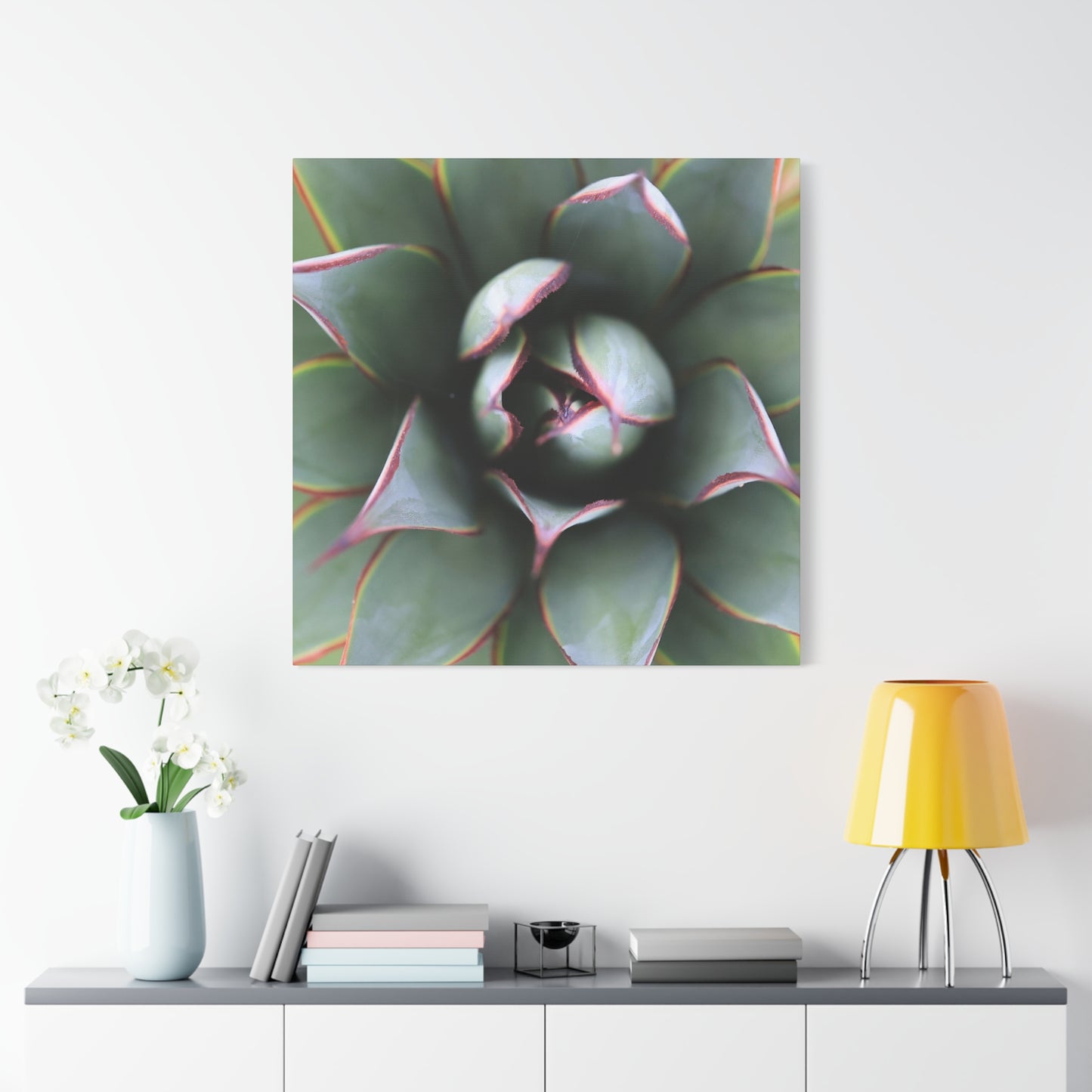 Emerald Spiral - Unique Frameless Canvas Wall Art