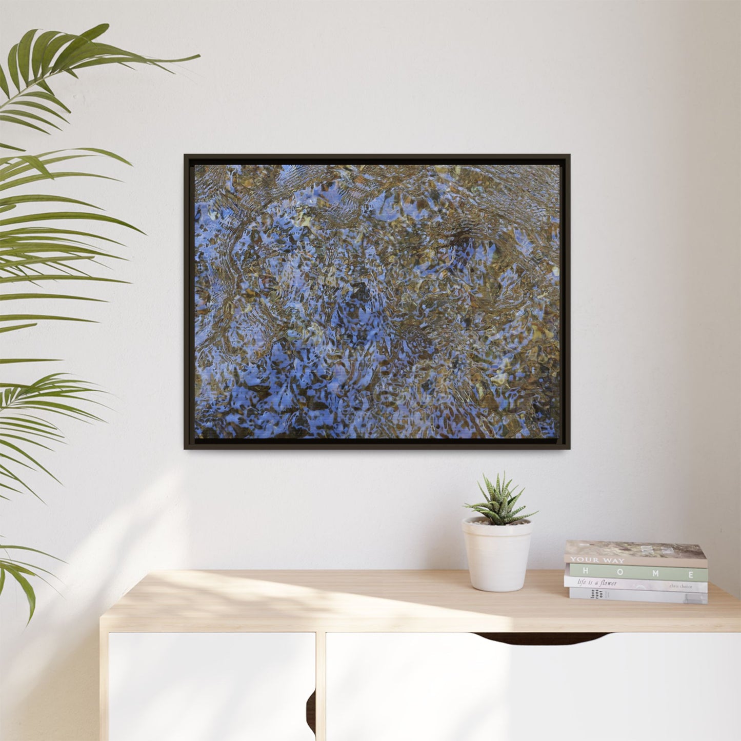 Aquatic Reflections - Unique Stretched Canvas Wall Art