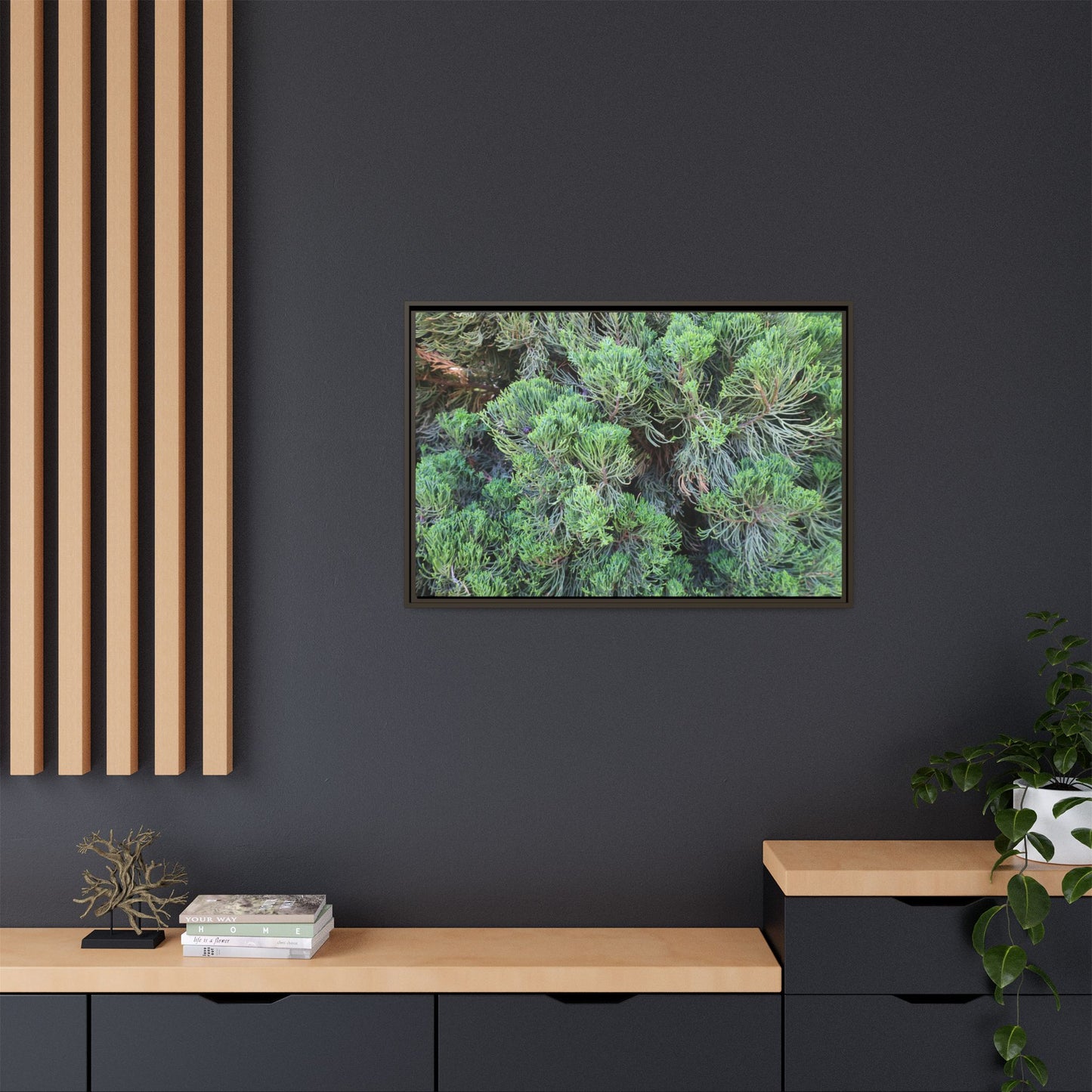 Verdant Whispers - Unique Stretched Canvas Wall Art