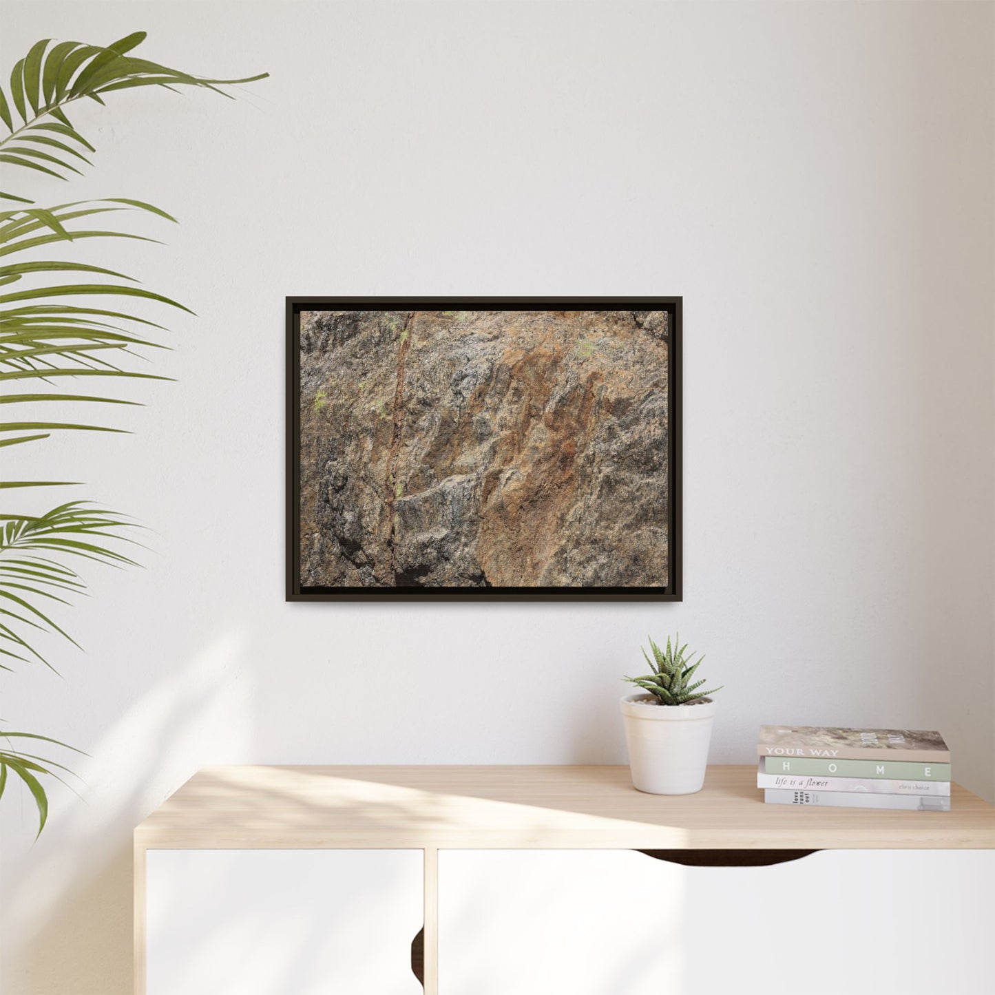 Weathered Rock Formation - Unique Stretched Canvas Wall Art