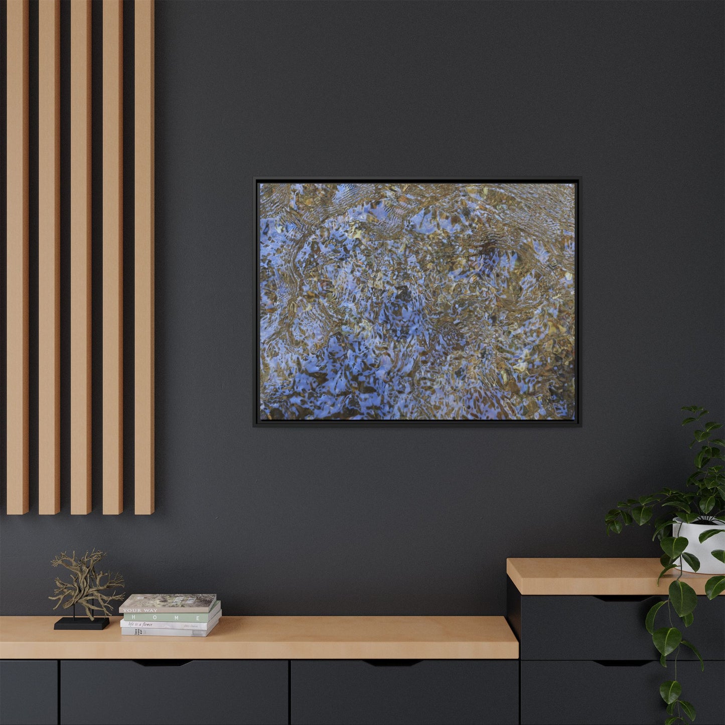 Aquatic Reflections - Unique Stretched Canvas Wall Art