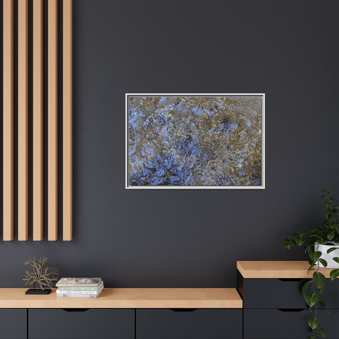 Aquatic Reflections - Unique Stretched Canvas Wall Art