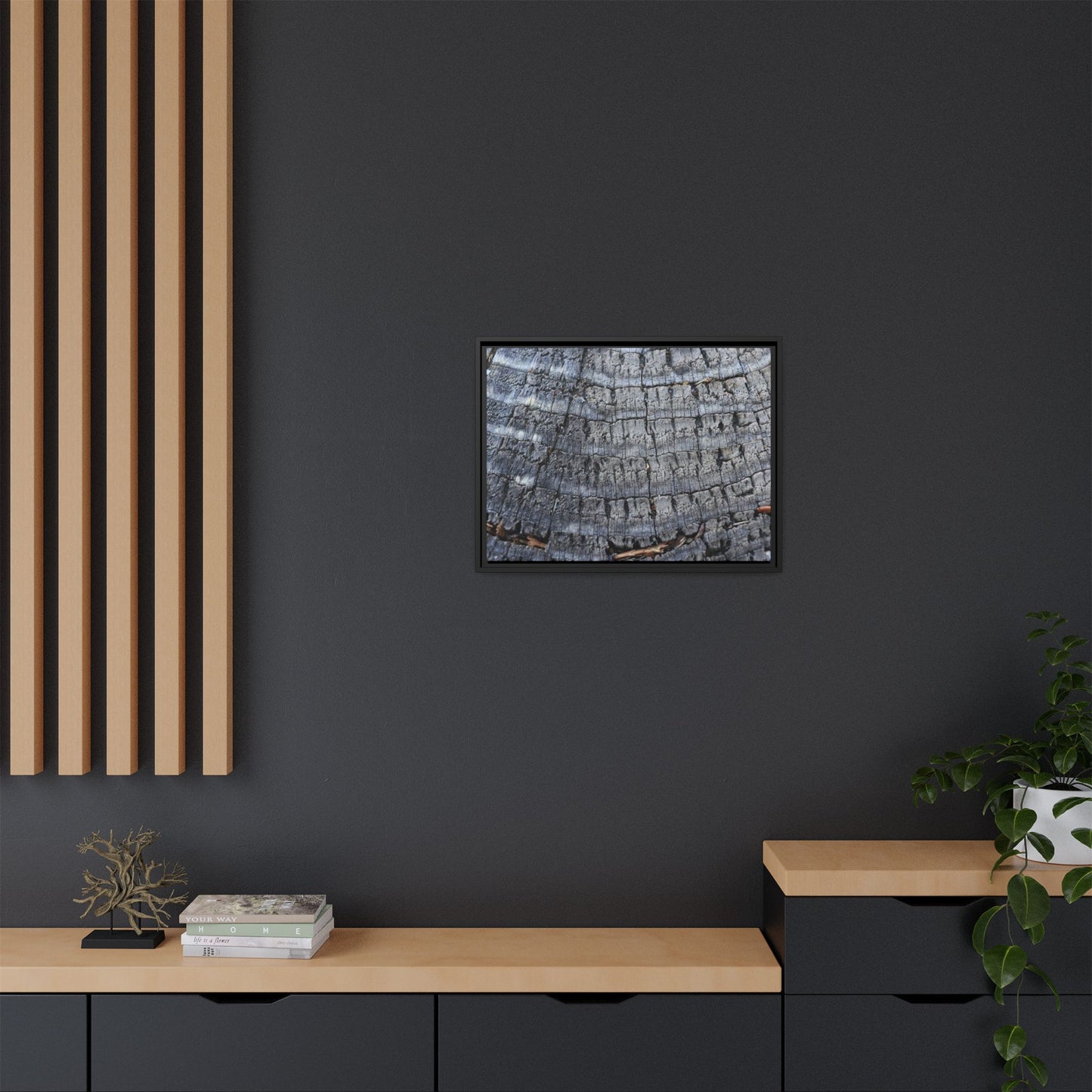 Charred Memories - Unique Stretched Canvas Wall Art