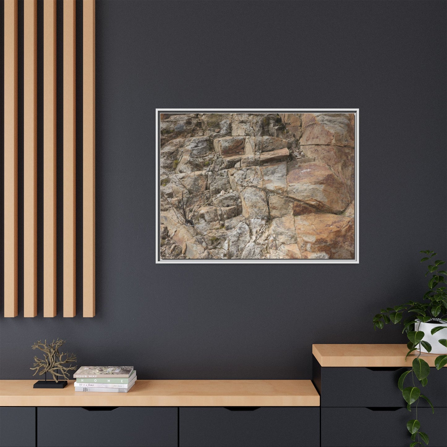 Sandstone Symphony - Unique Stretched Canvas Wall Art