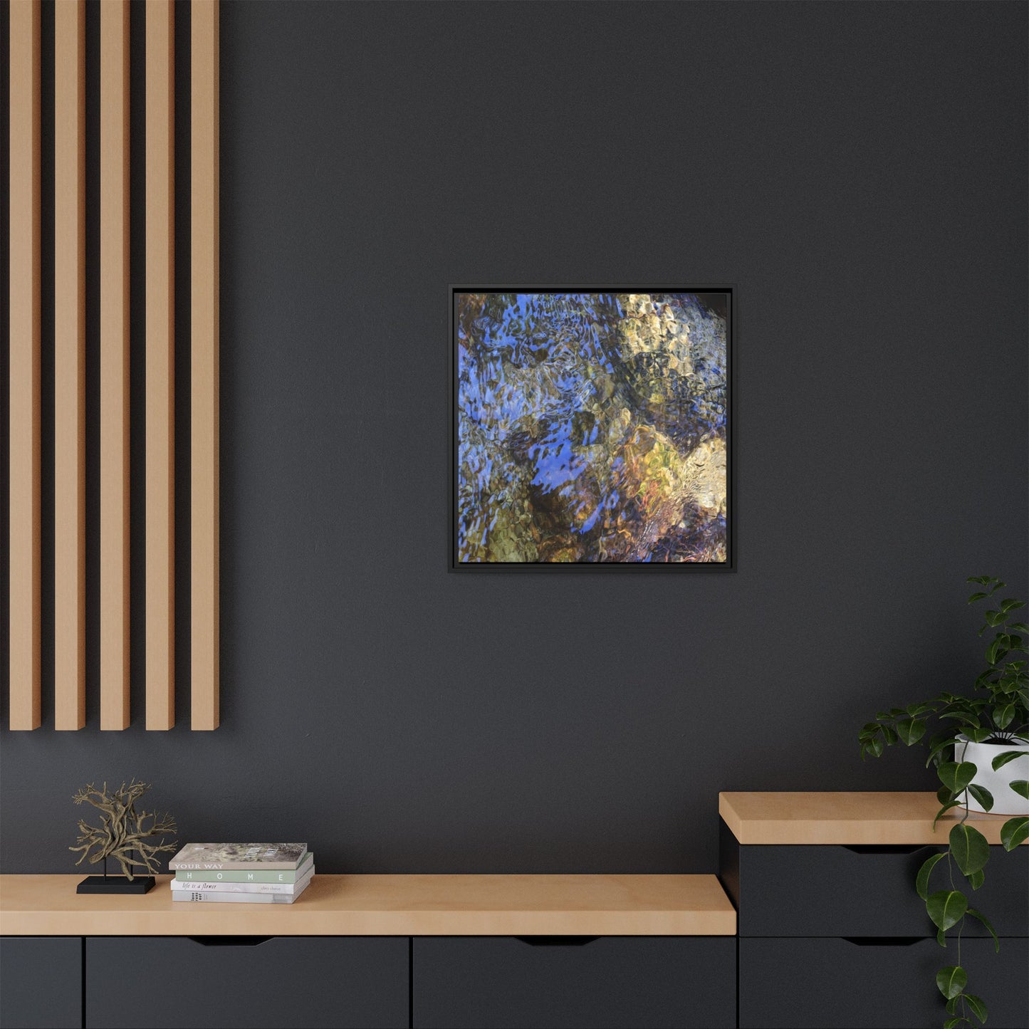 Aquatic Kaleidoscope - Unique Stretched Canvas Wall Art