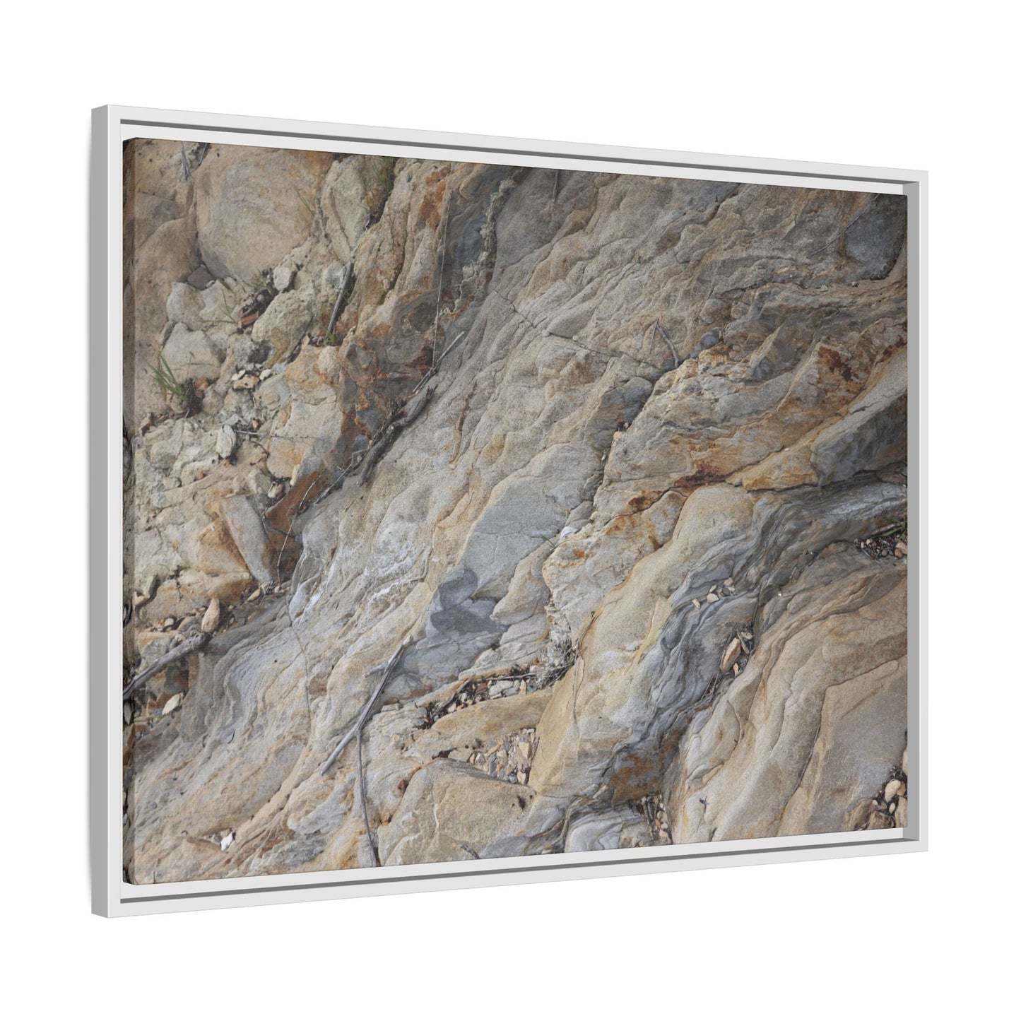 Layers of Earth's History - Unique Stretched Canvas Wall Art