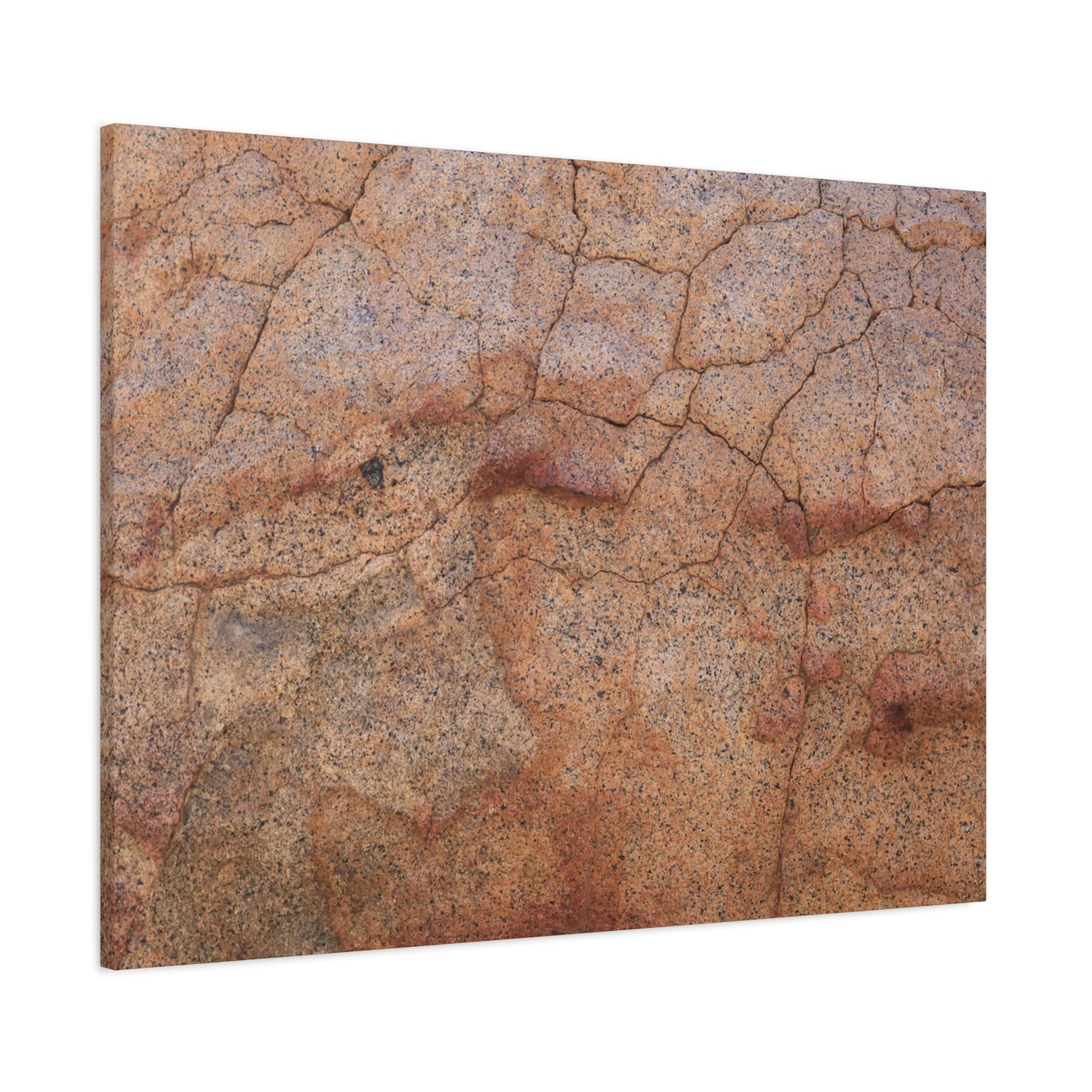 Cracked Earth's Whisper - Unique Frameless Canvas Wall Art
