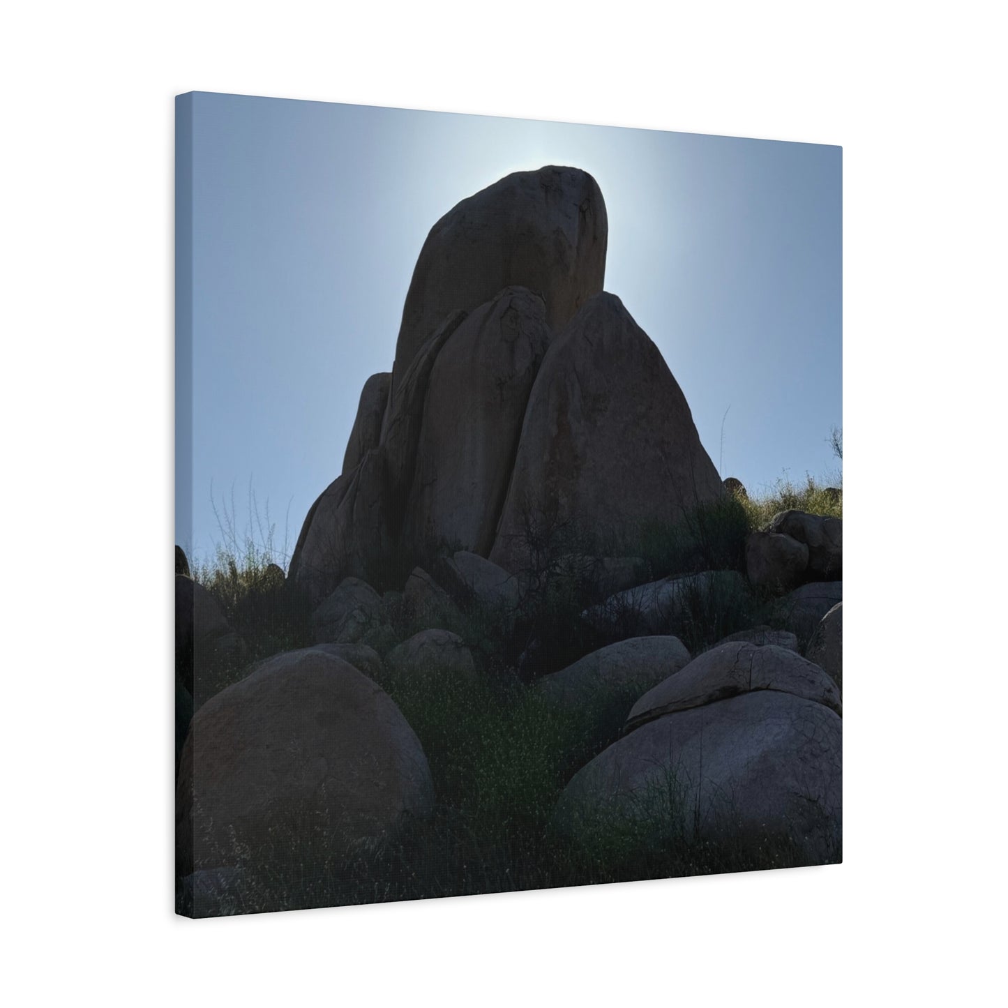 Rocks of Solitude - Unique Frameless Canvas Wall Art