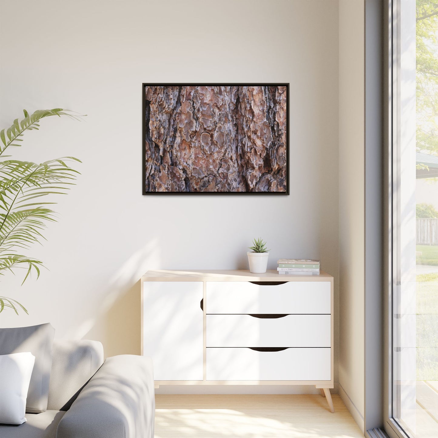 Woody Layers - Unique Stretched Canvas Wall Art