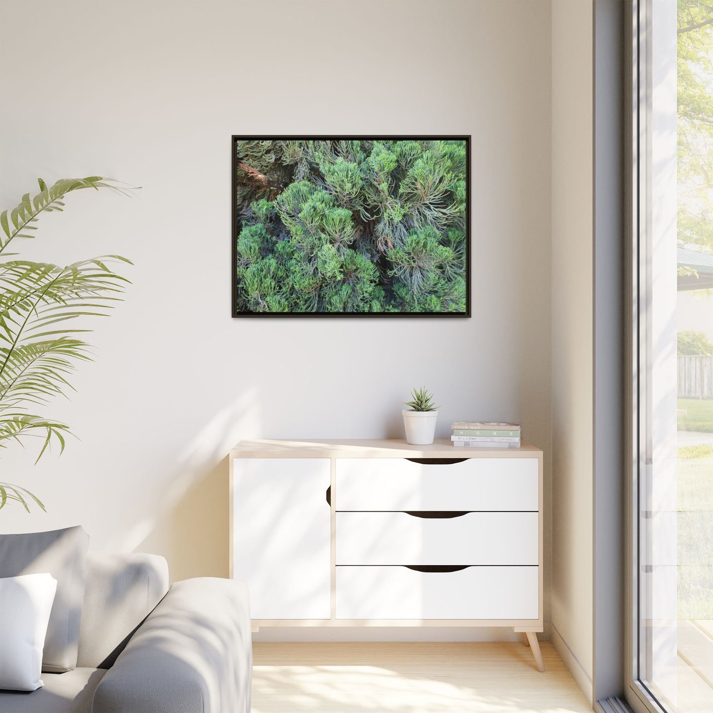 Verdant Whispers - Unique Stretched Canvas Wall Art