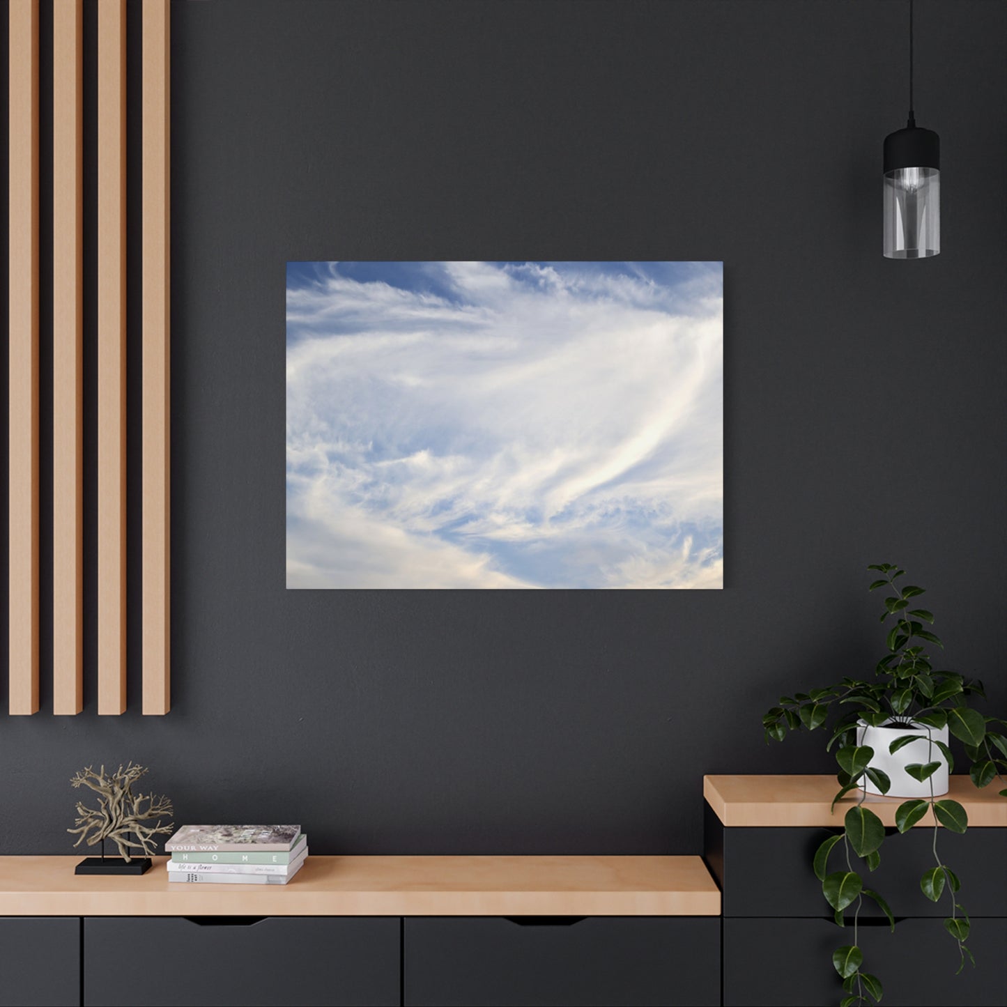 Whispers of Celestial Breath - Unique Frameless Canvas Wall Art