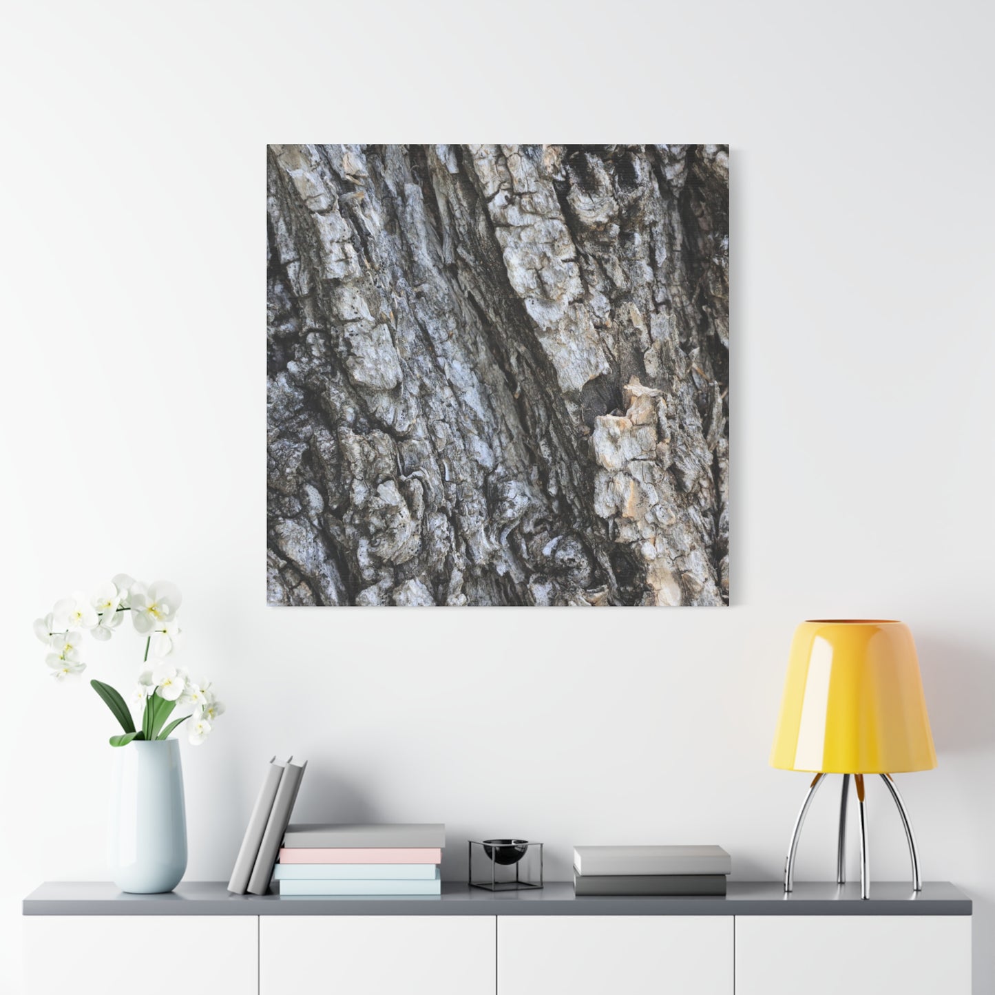 Nature's Rough Embrace - Unique Frameless Canvas Wall Art