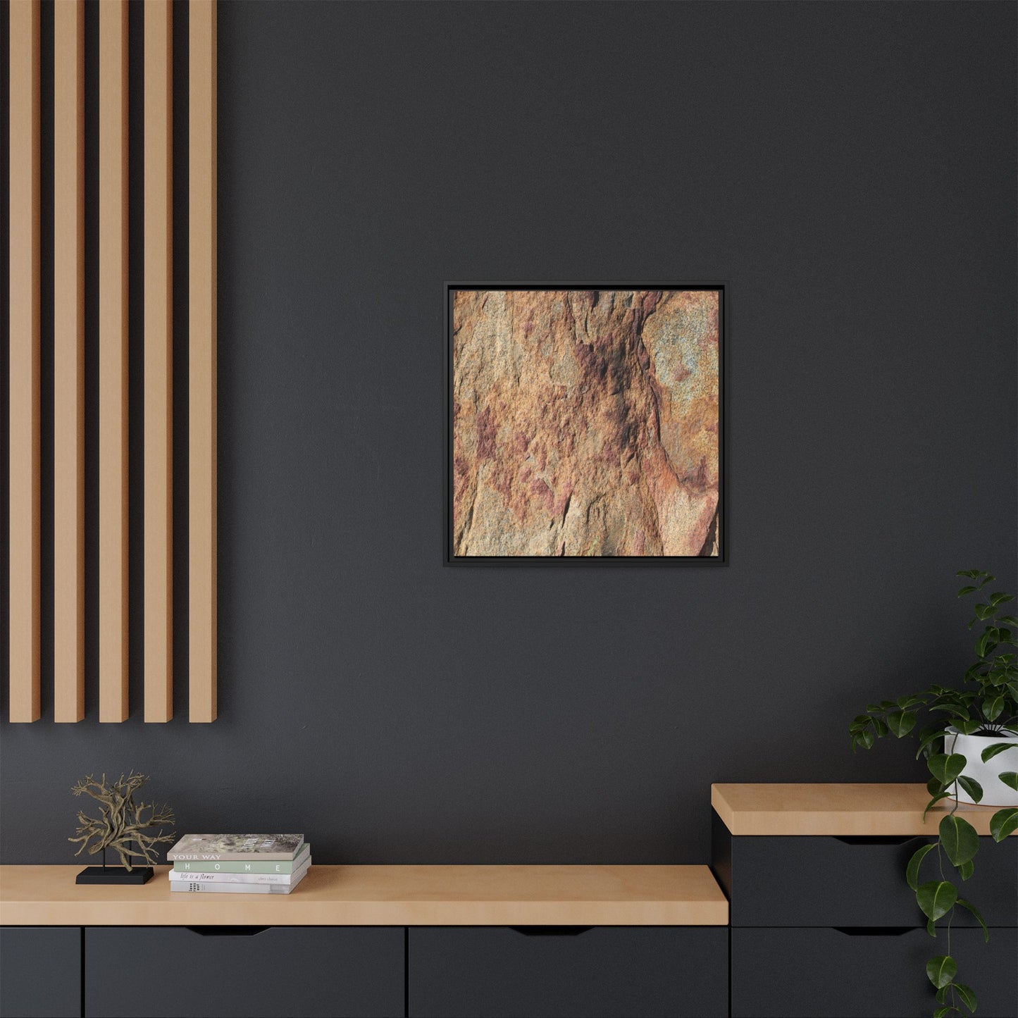 Russet Stone - Unique Stretched Canvas Wall Art