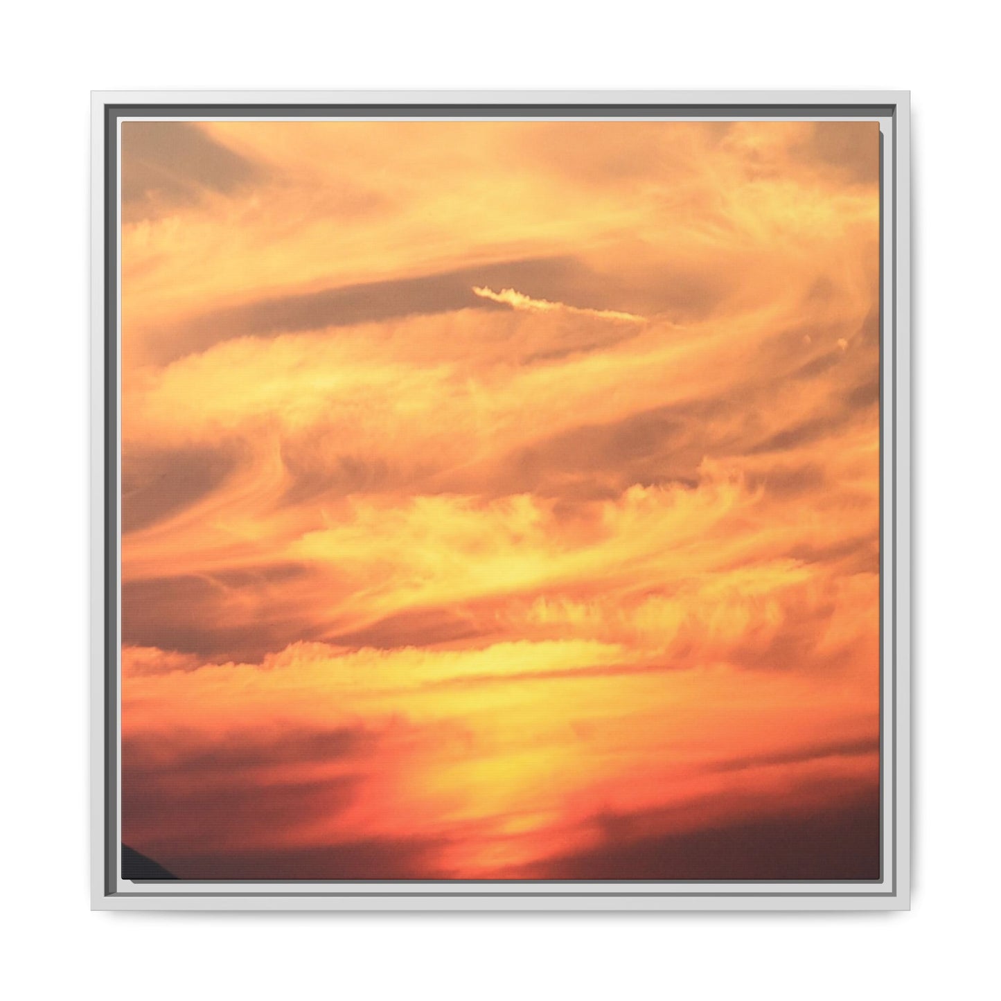 Burning Skies - Unique Stretched Canvas Wall Art