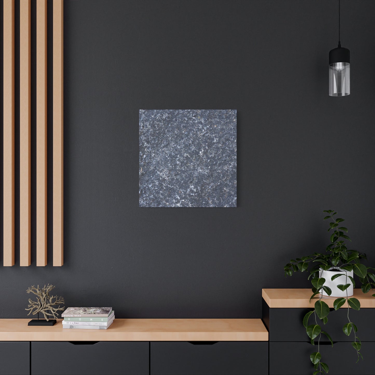Frozen Whispers of Stone - Unique Frameless Canvas Wall Art