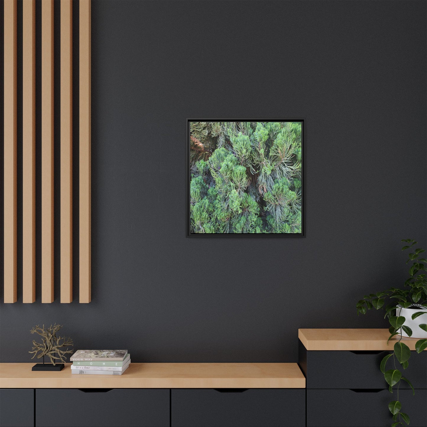 Verdant Whispers - Unique Stretched Canvas Wall Art