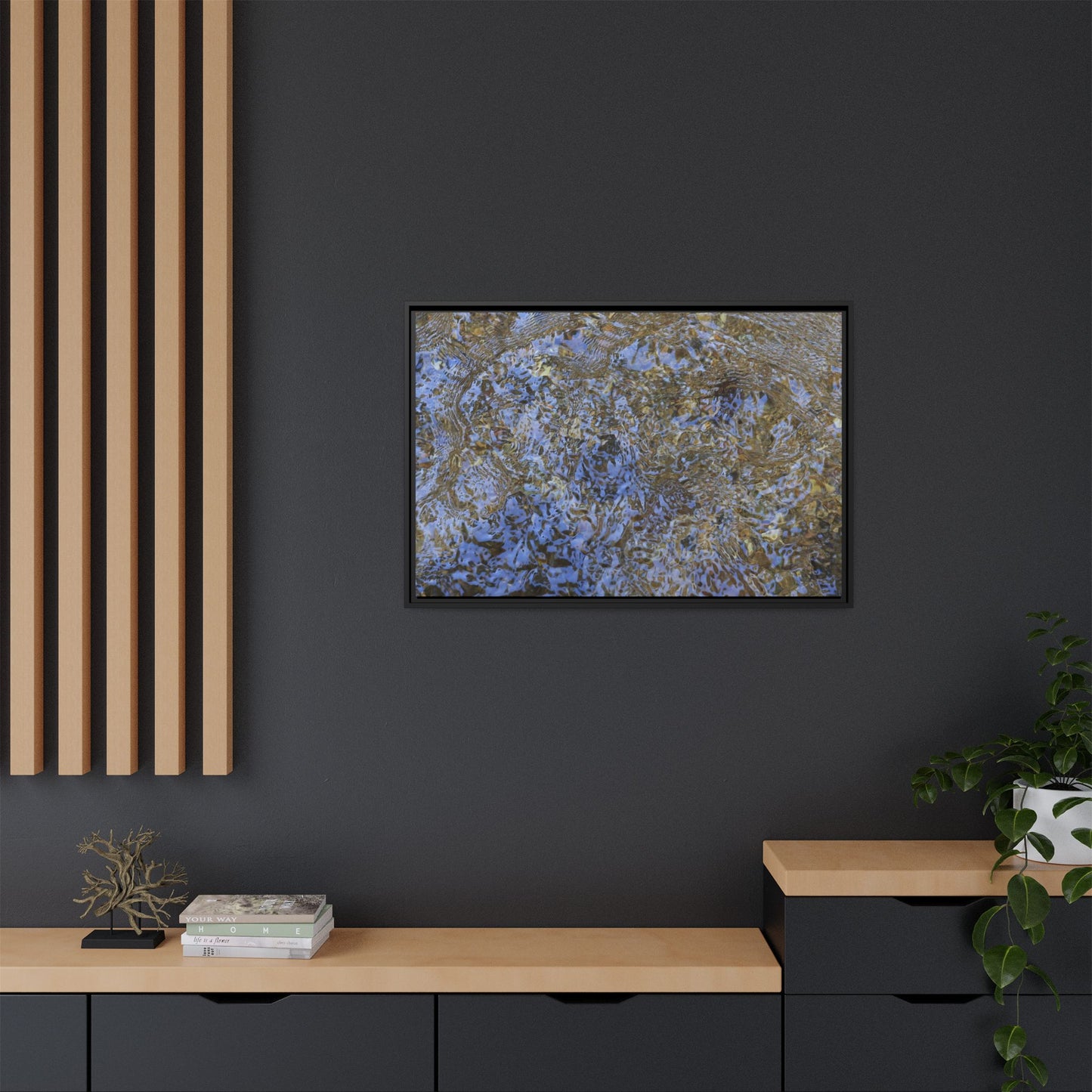Aquatic Reflections - Unique Stretched Canvas Wall Art
