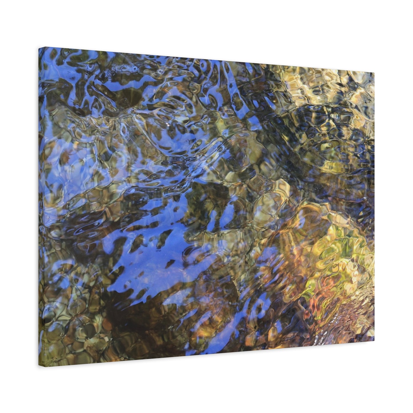 Azure Fragments - Unique Frameless Canvas Wall Art