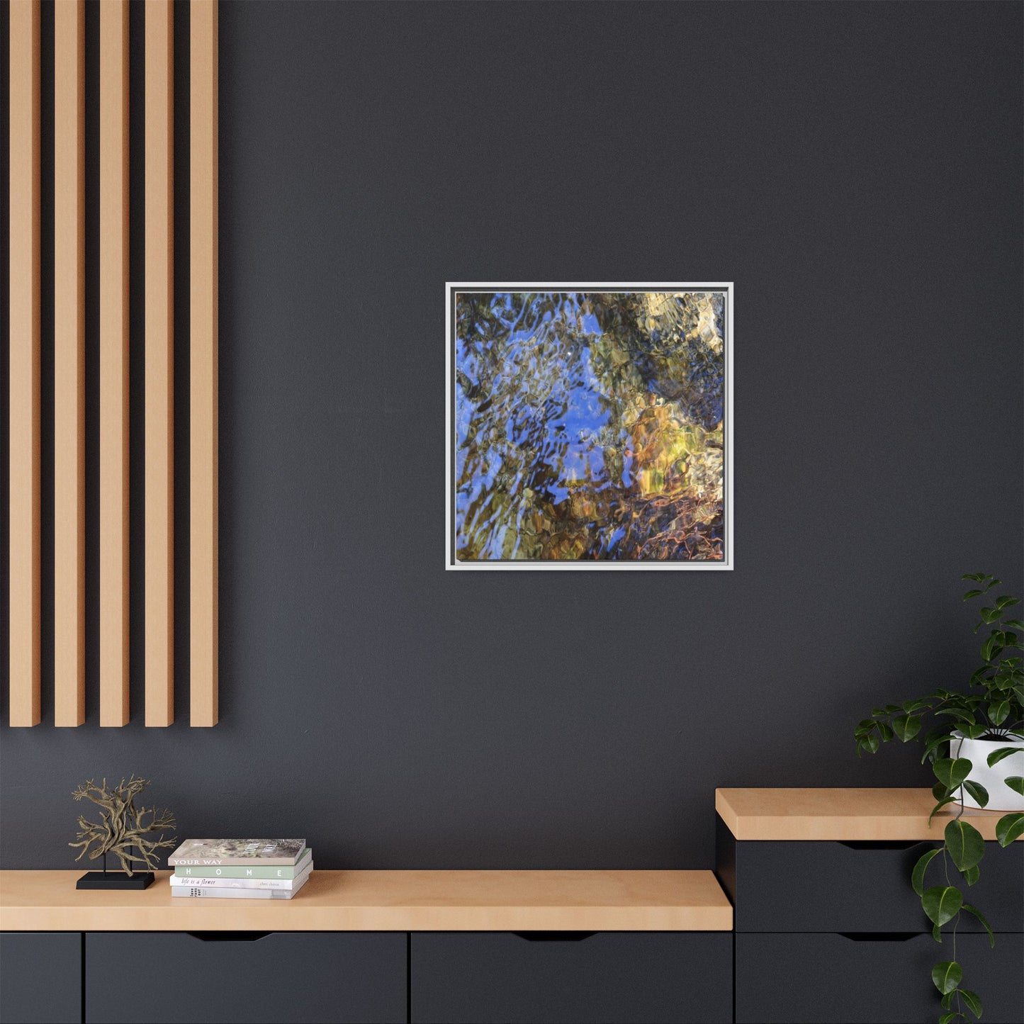 Watery Kaleidoscope - Unique Stretched Canvas Wall Art