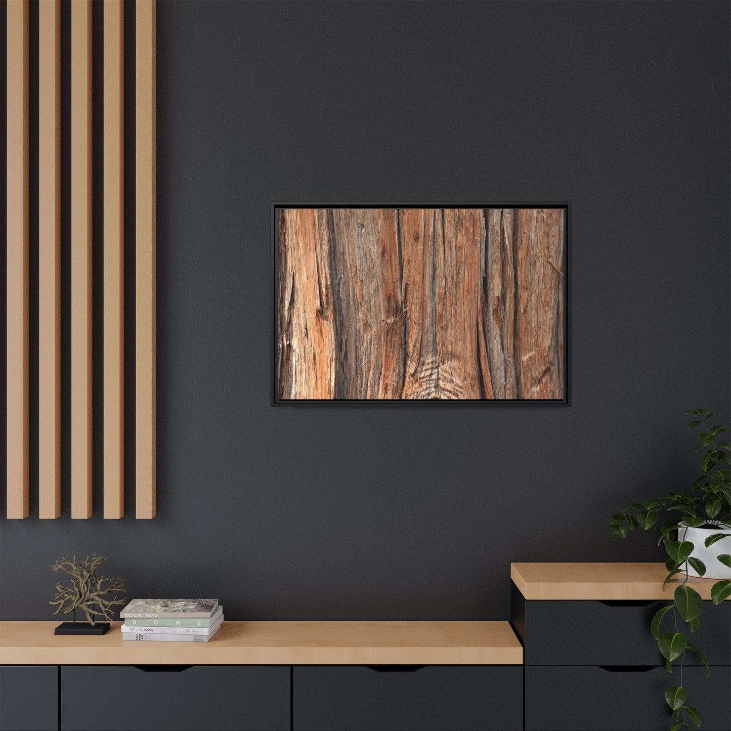 Echoes of Timber - Unique Stretched Canvas Wall Art