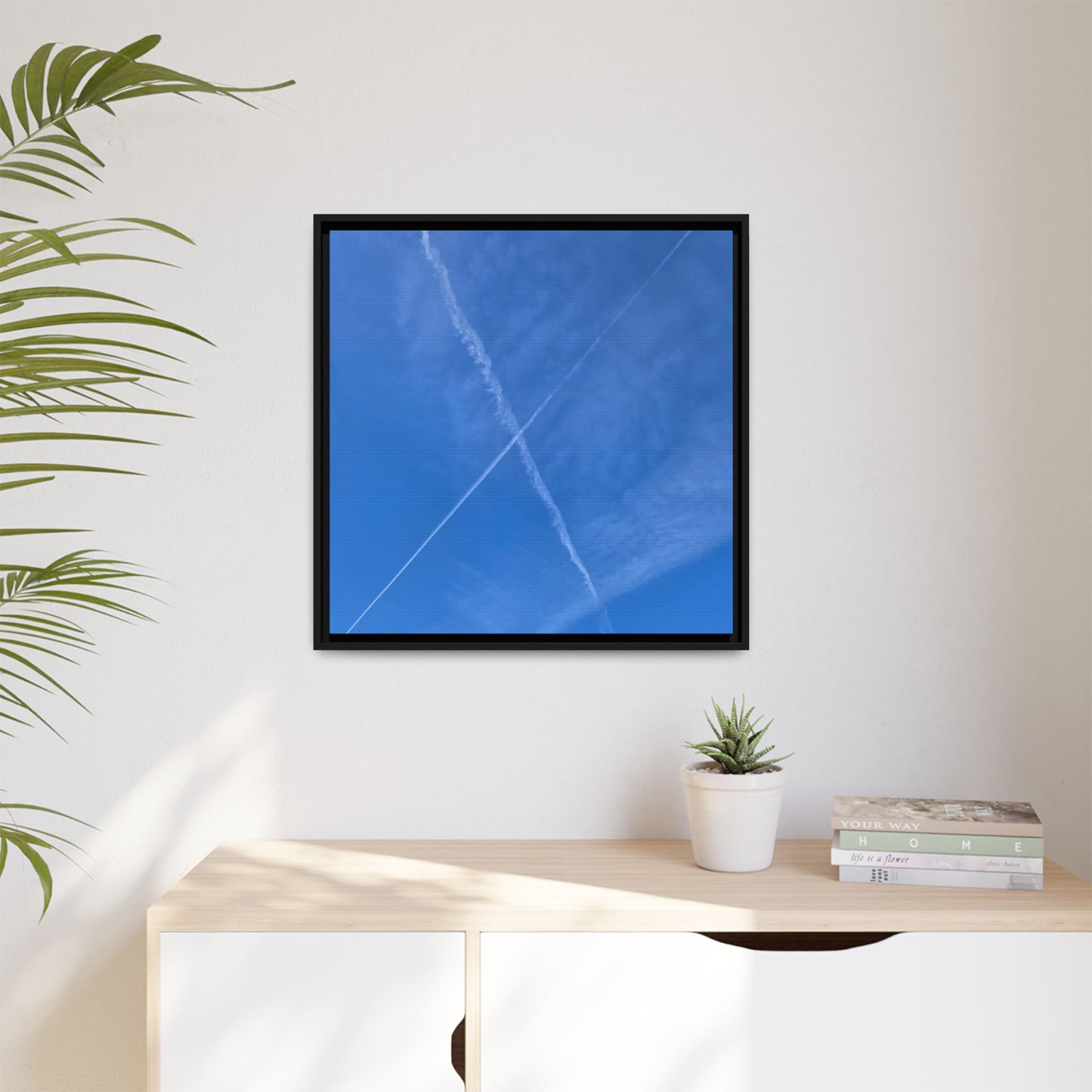 Sky Crossroads - Unique Stretched Canvas Wall Art
