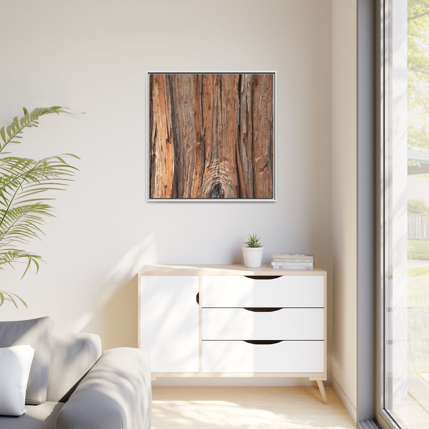 Echoes of Timber - Unique Stretched Canvas Wall Art