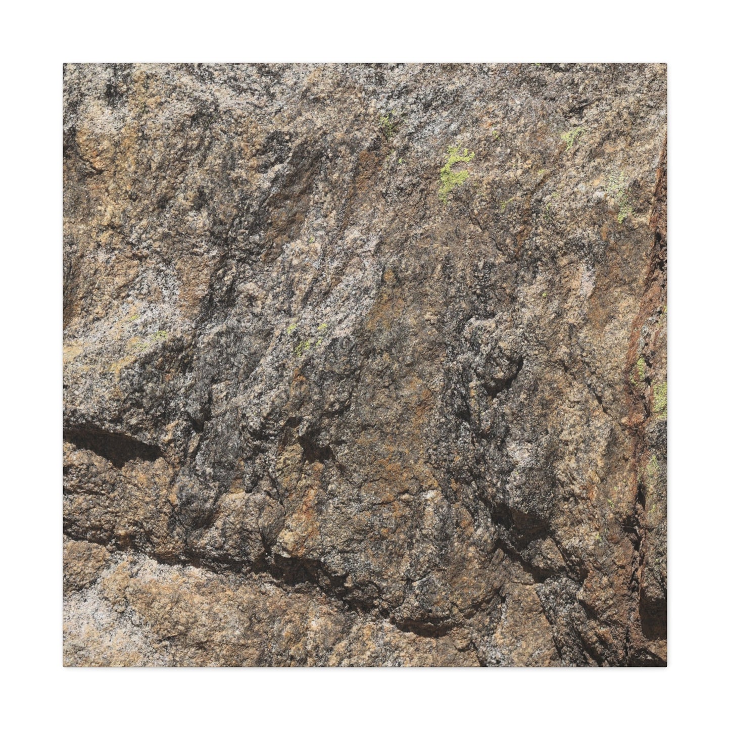 Weathered Stone Secrets - Unique Frameless Canvas Wall Art