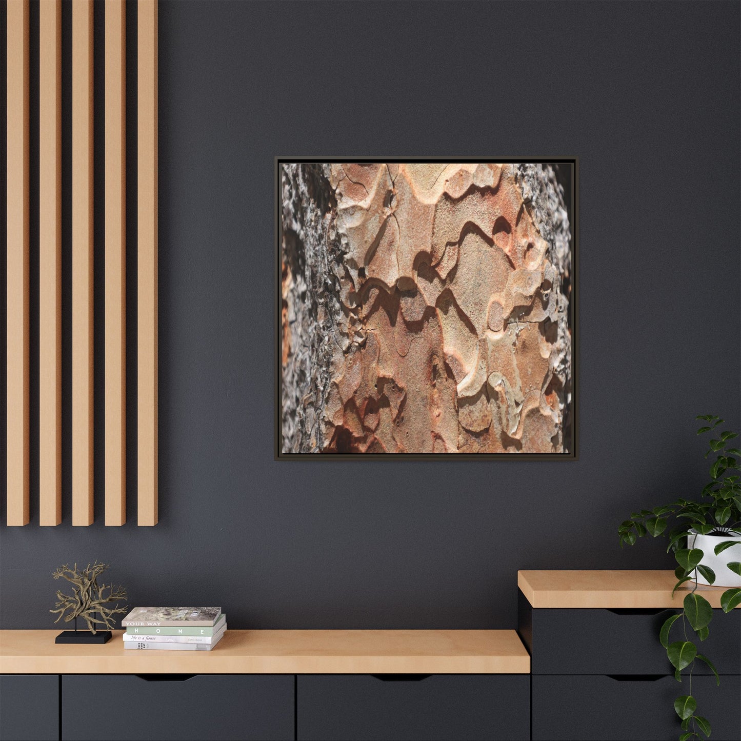 Rust and Stone - Unique Stretched Canvas Wall Art