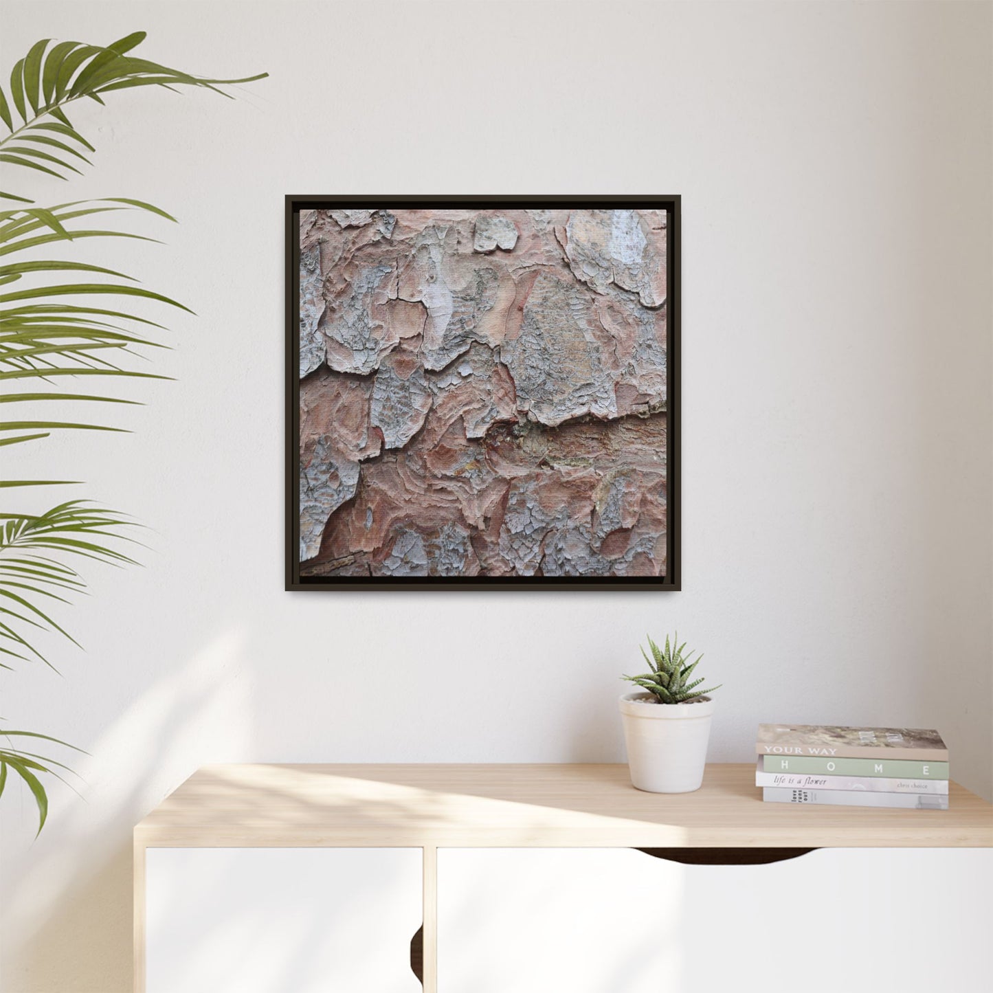 Flaking Serenity - Unique Stretched Canvas Wall Art