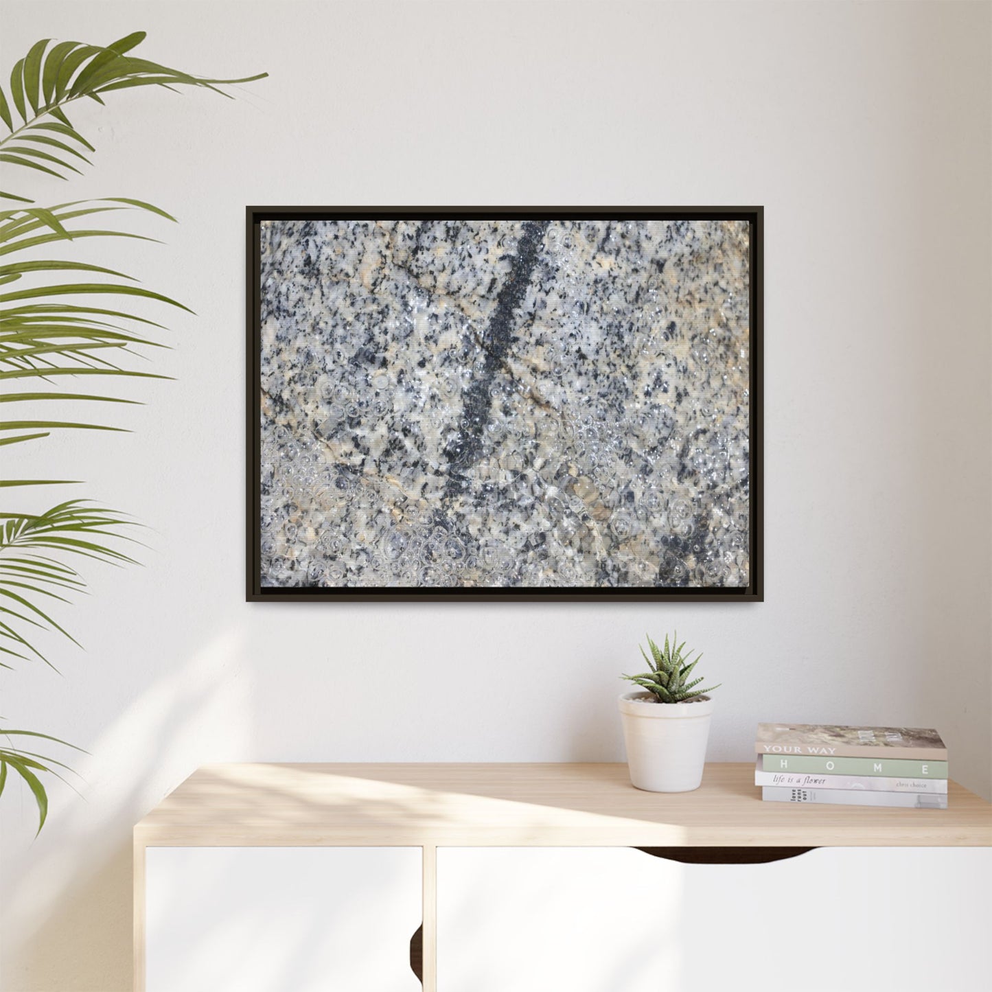 Granite Bubbles - Unique Stretched Canvas Wall Art