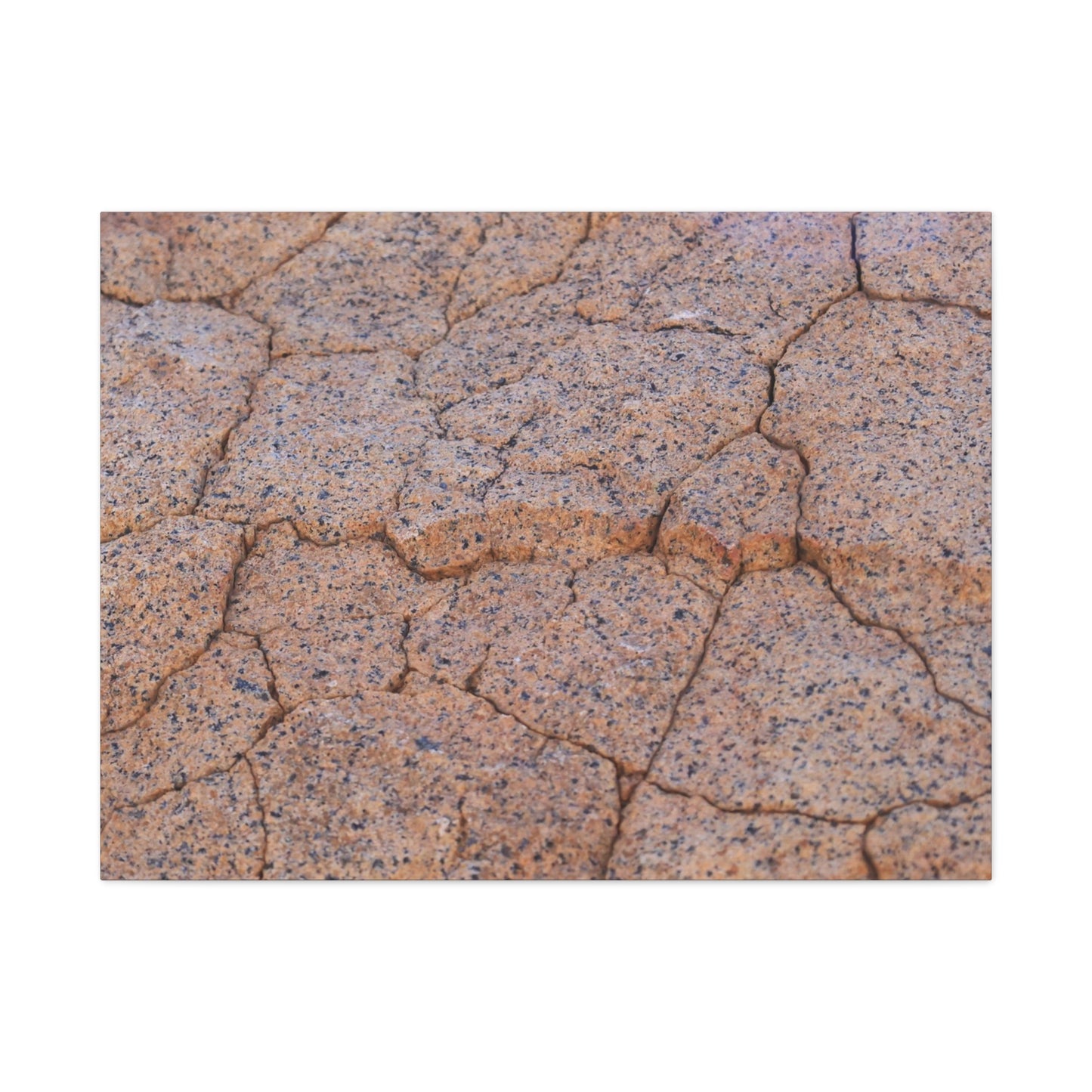 Cracked Earth's Whispers - Unique Frameless Canvas Wall Art